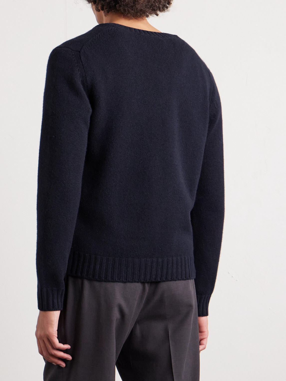 Saman Amel Kay Cashmere Sweater In Blue