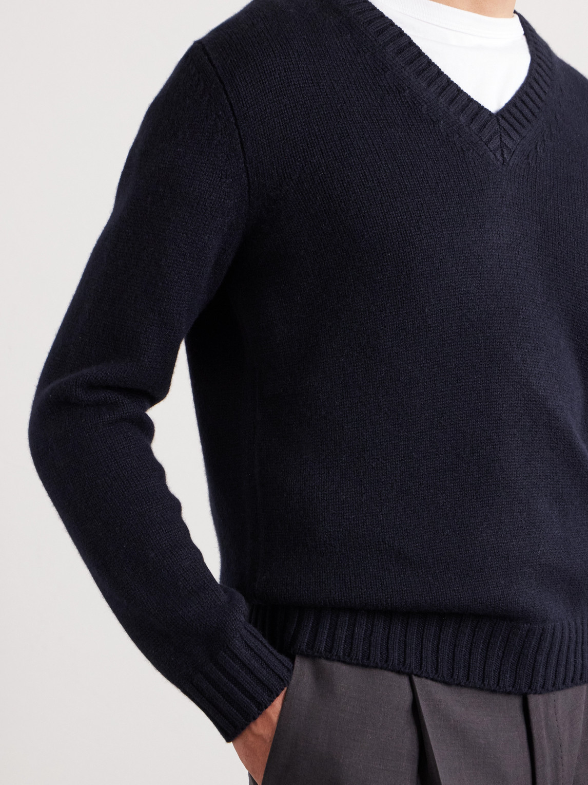 Saman Amel Kay Cashmere Sweater In Blue