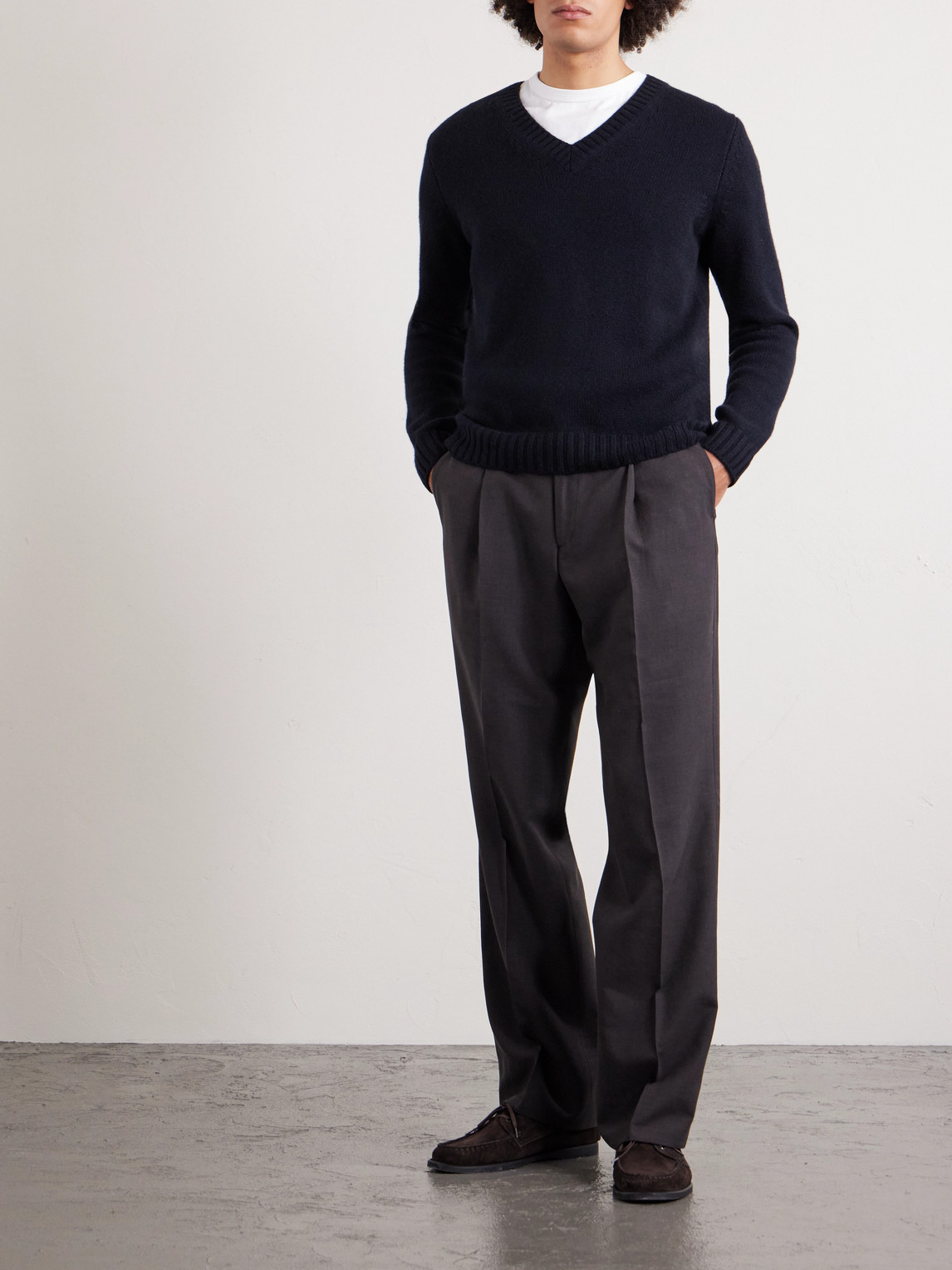 Saman Amel Kay Cashmere Sweater In Blue