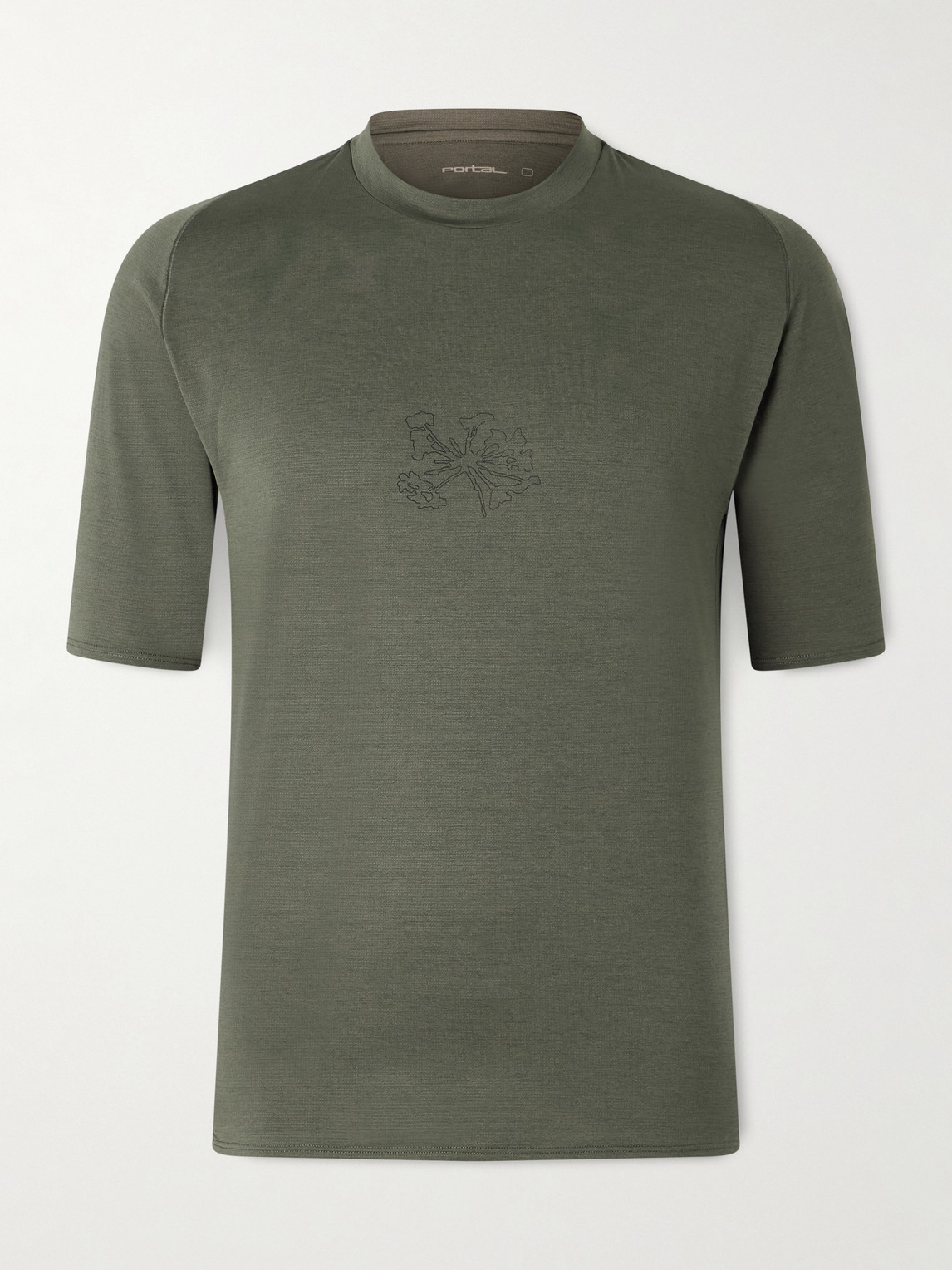 Portal Lateral Peak Logo-Print Recycled-Jersey T-Shirt - Men