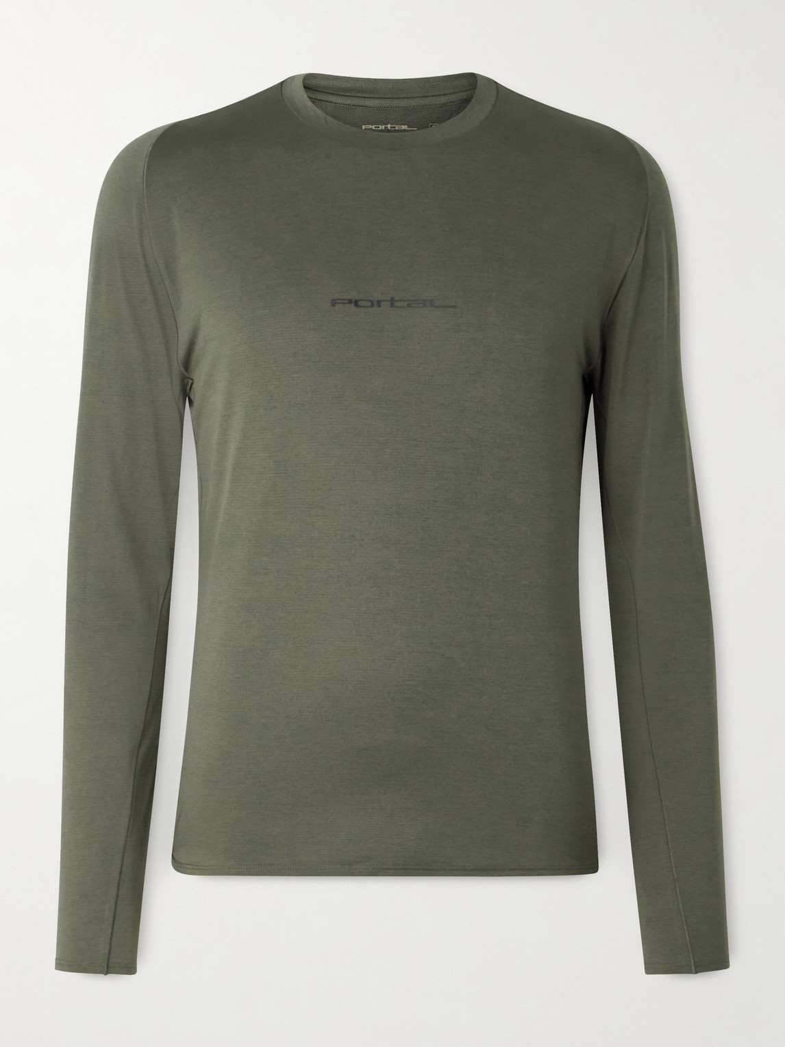 Portal Lateral Peak Logo-Print Recycled-Jersey T-Shirt - Men