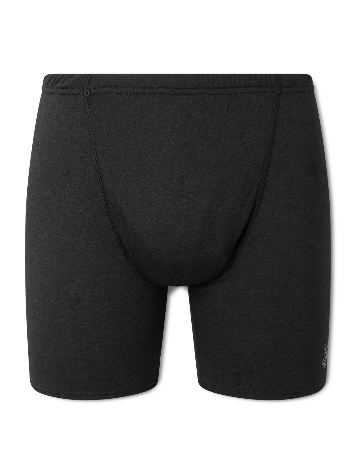 Portal Drift Straight-leg Merino Wool-blend Boxer Briefs In Black
