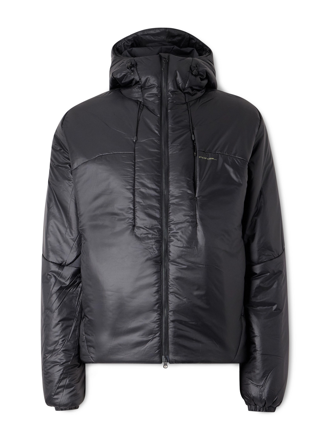 Portal Biome Recycled-ripstop Hooded Jacket In Black
