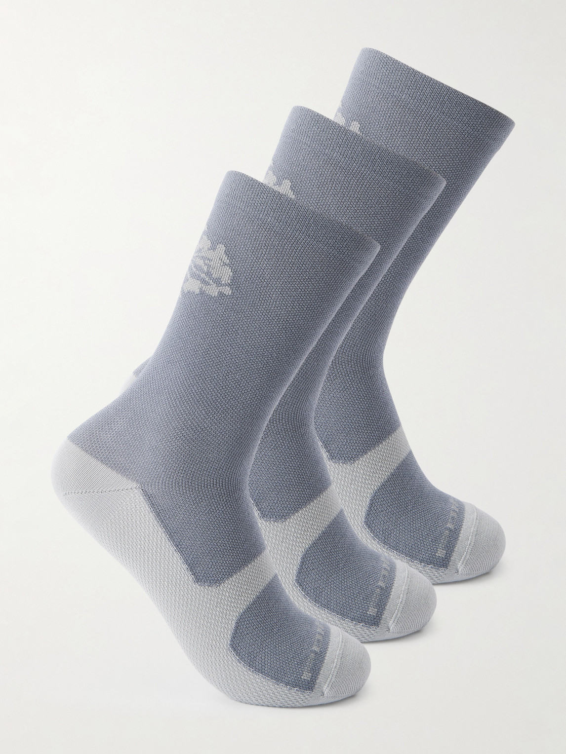 Portal Pattern Active Three-Pack Jacquard-Knit ocks - Men