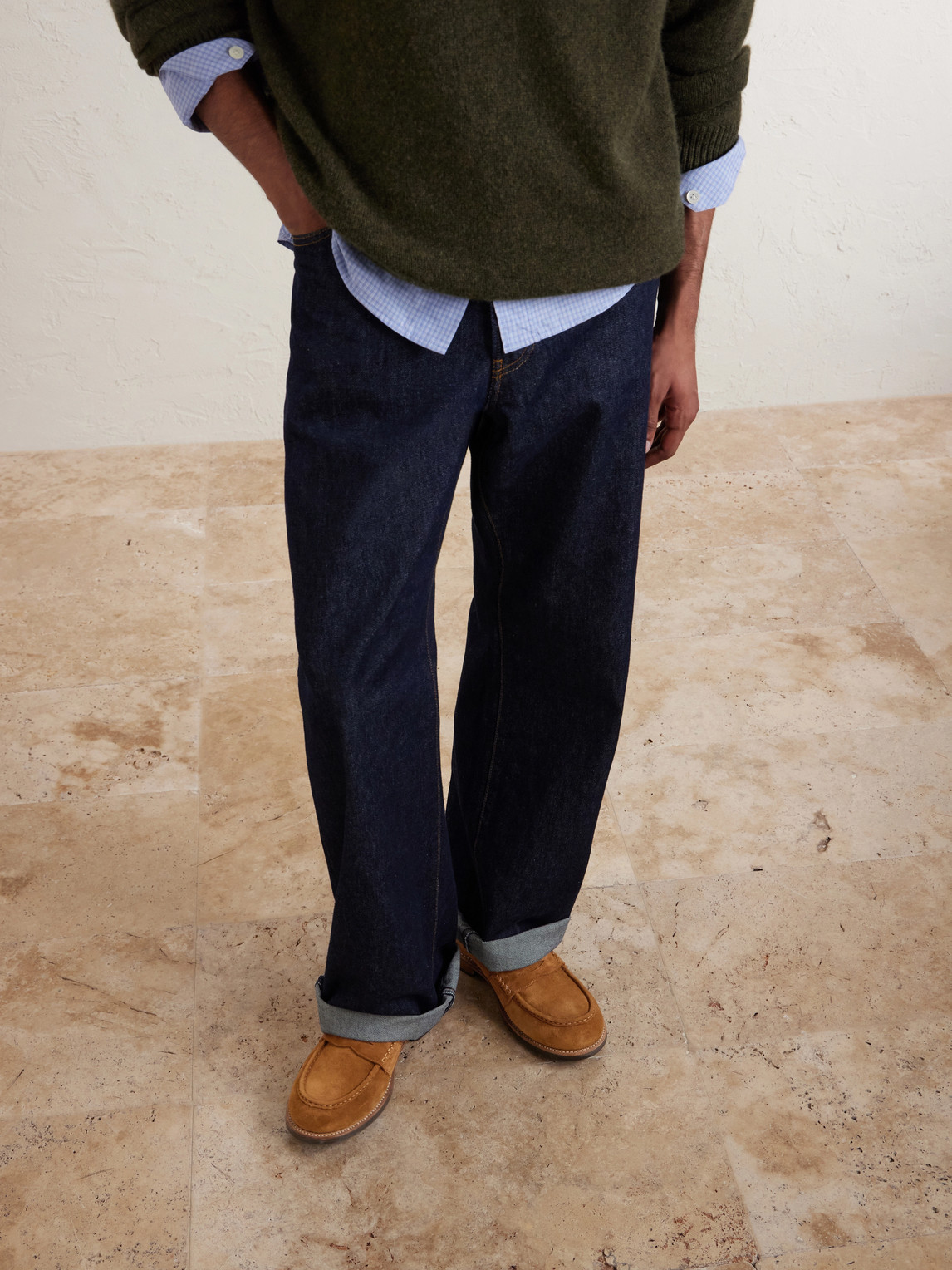 Nate Suede Penny Loafers