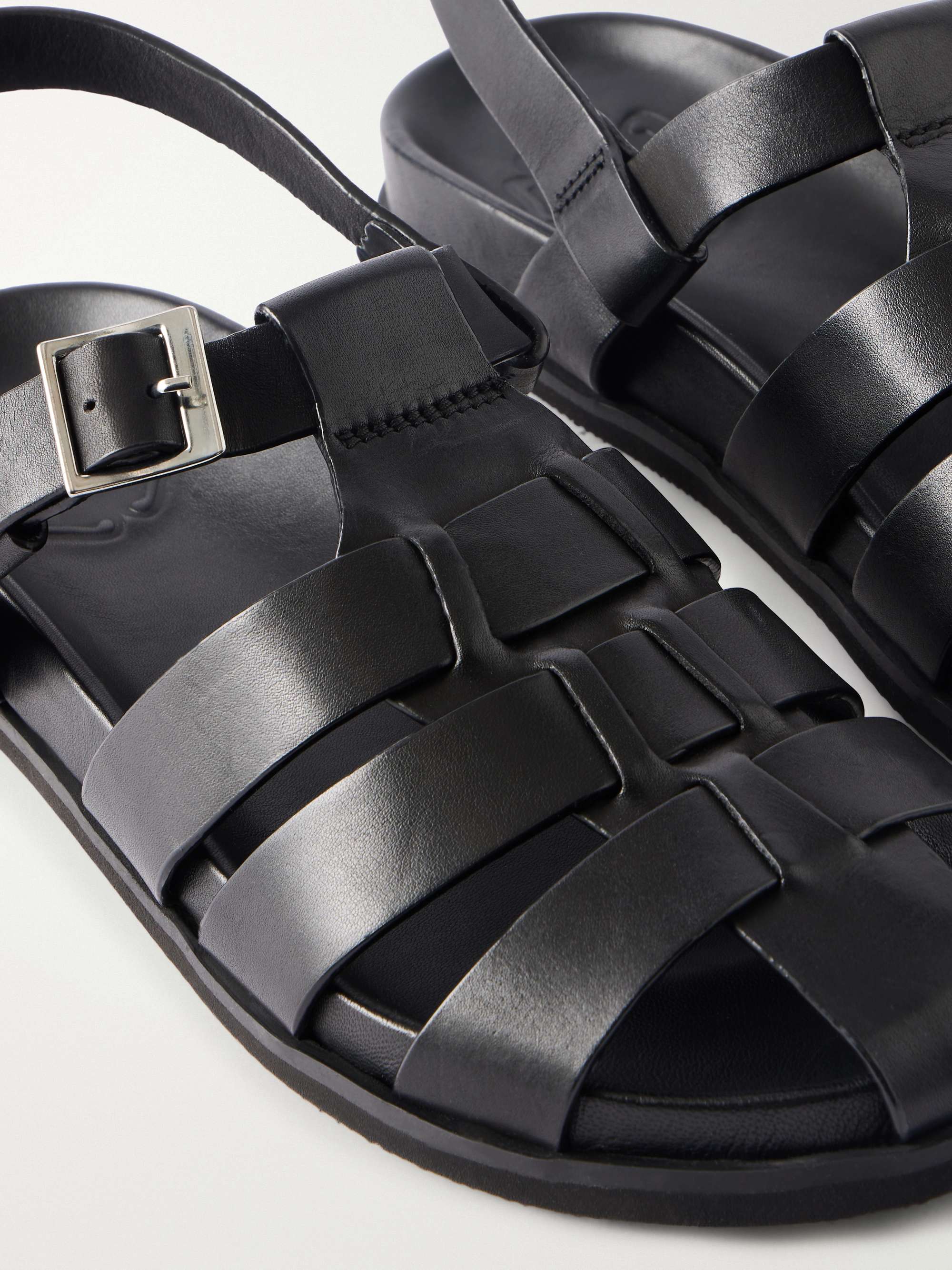 GRENSON Quinton Leather Fisherman Sandals for Men | MR PORTER