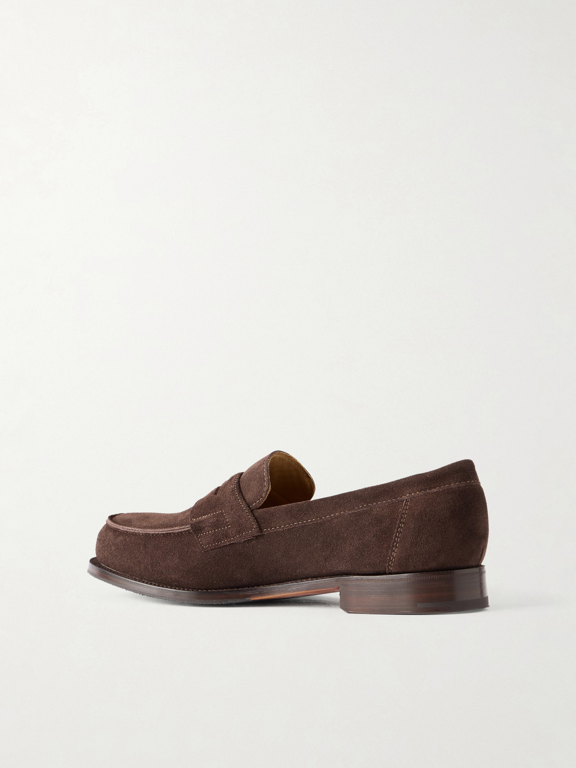 Epsom Suede Penny Loafers