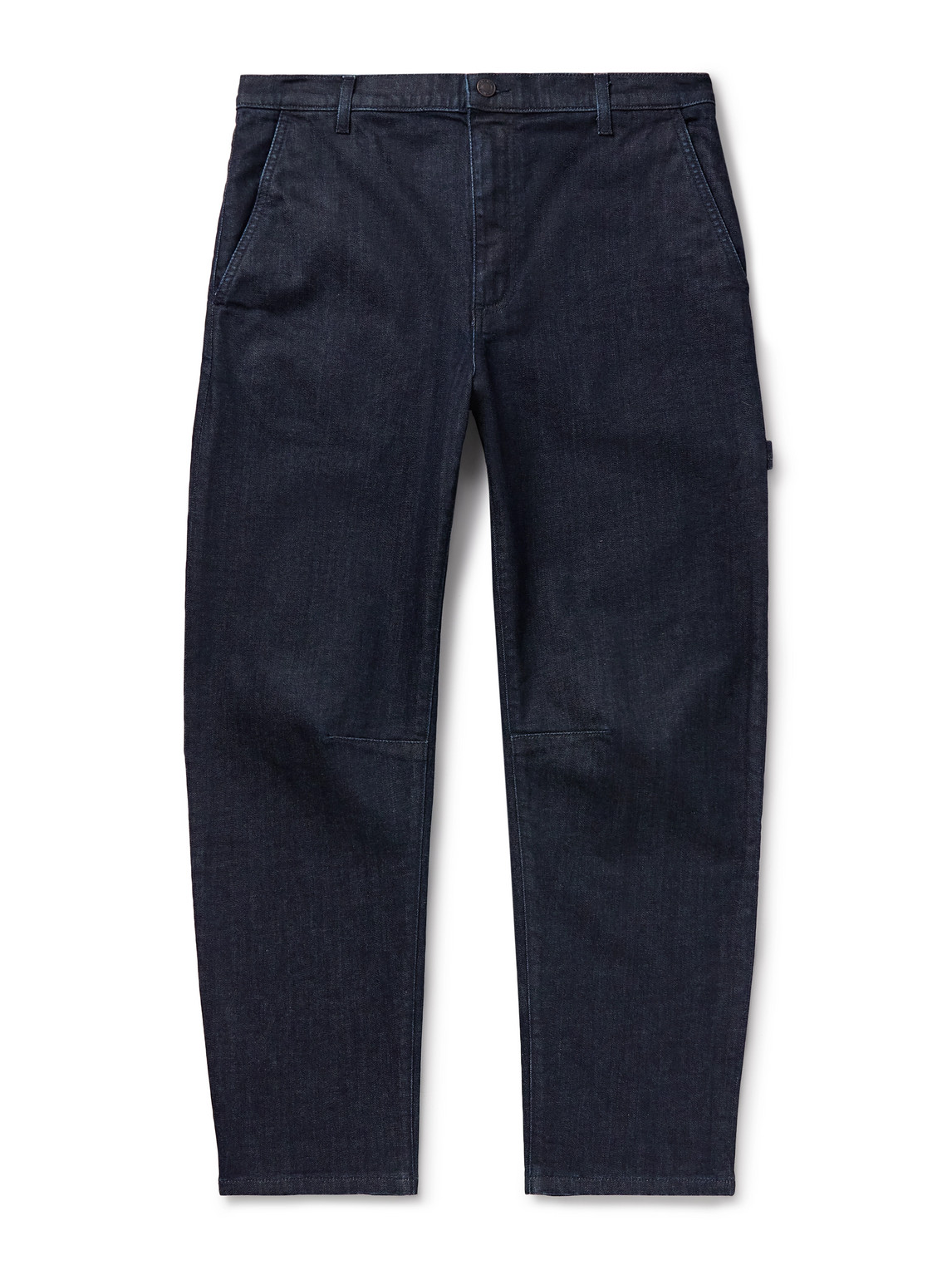 Nili Lotan Carpenter Straight-leg Cropped Jeans In Blue