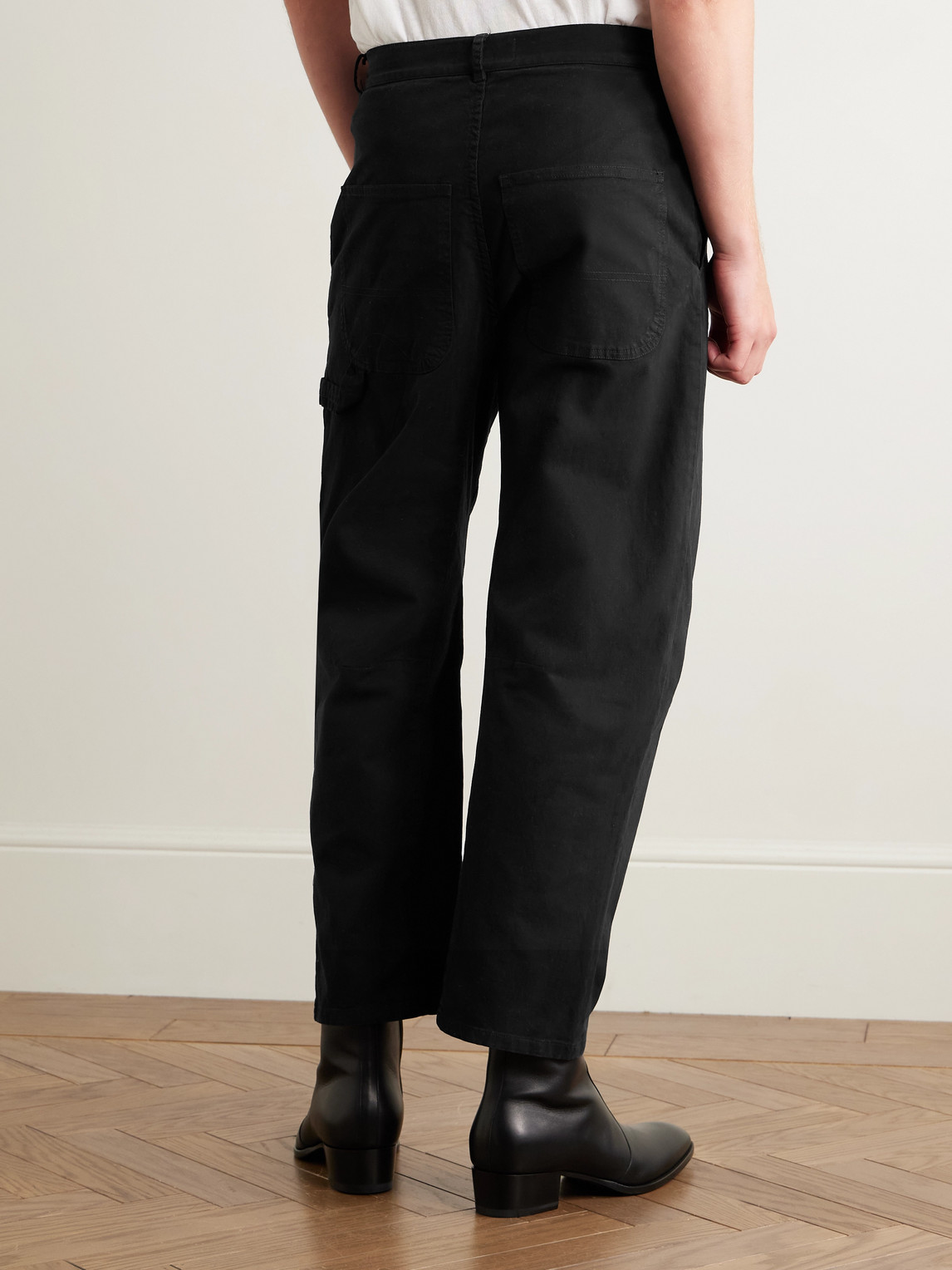 Carpenter Straight-Leg Cropped Cotton-Blend Twill Trousers