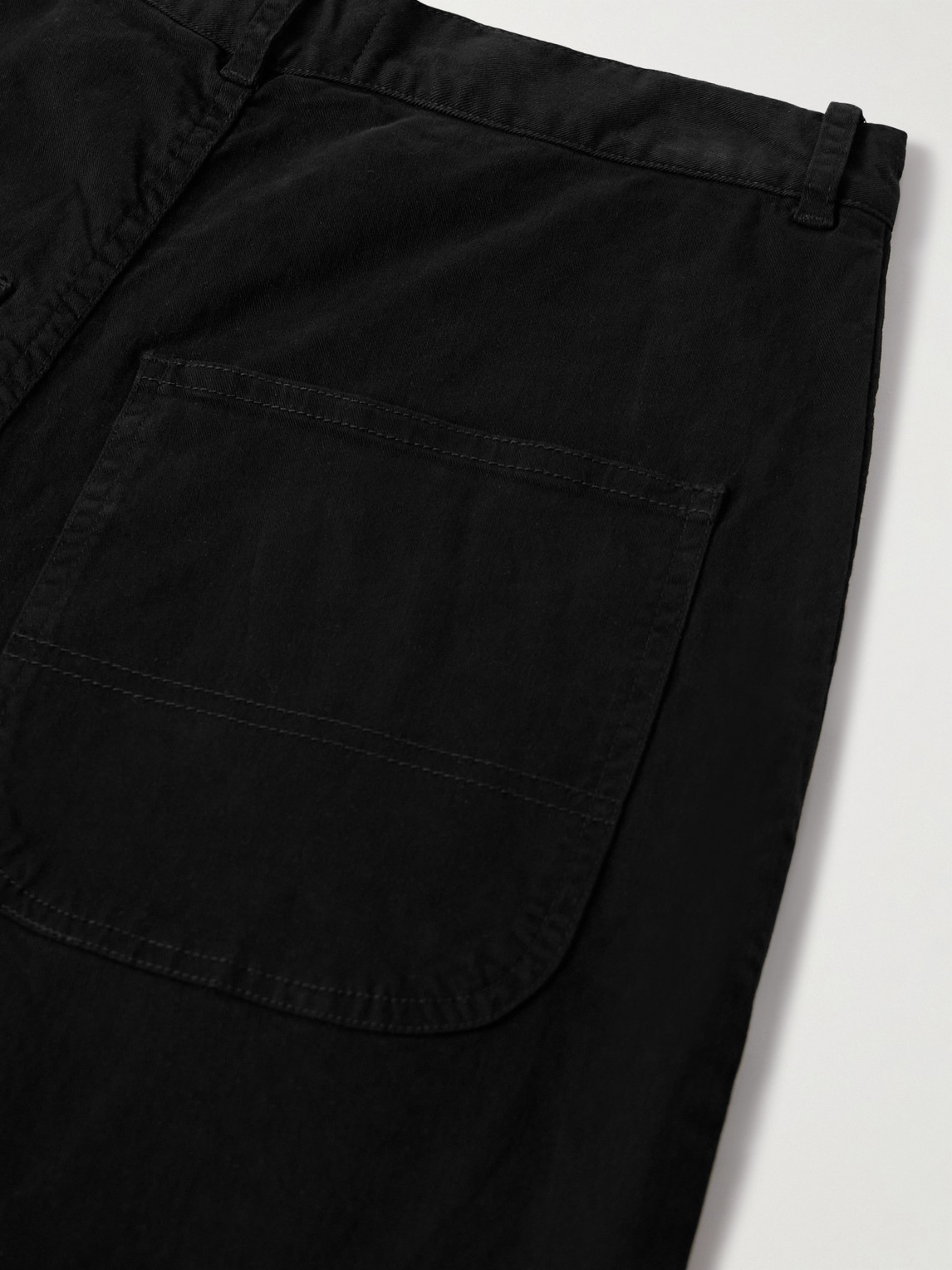 Carpenter Straight-Leg Cropped Cotton-Blend Twill Trousers