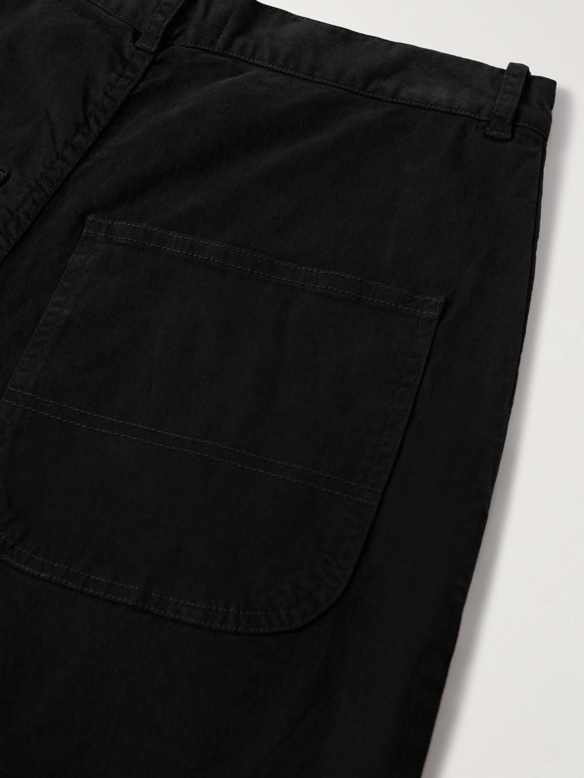 NILI LOTAN Carpenter Straight-Leg Stretch-Cotton Twill Trousers