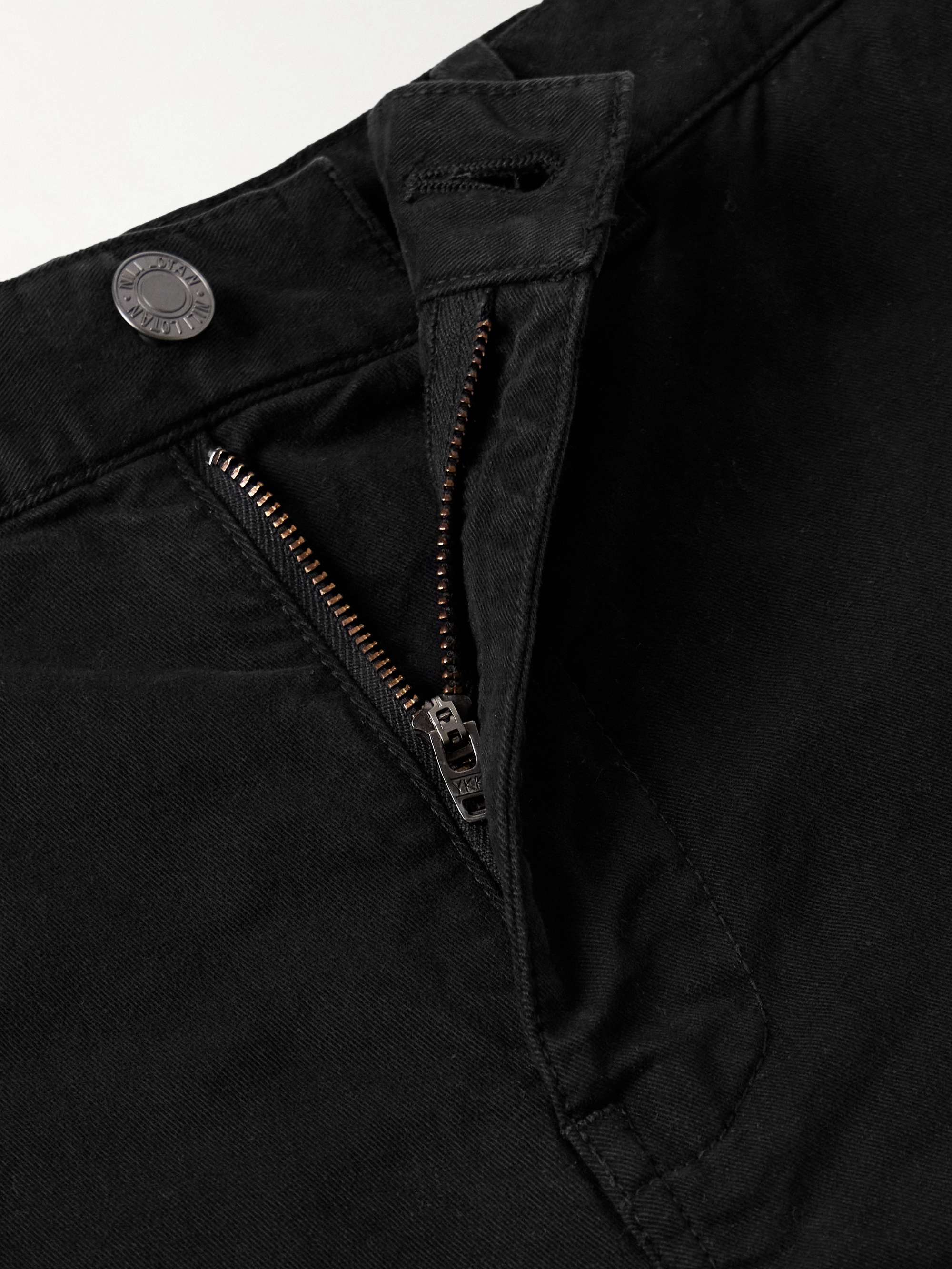 NILI LOTAN Carpenter Straight-Leg Stretch-Cotton Twill Trousers