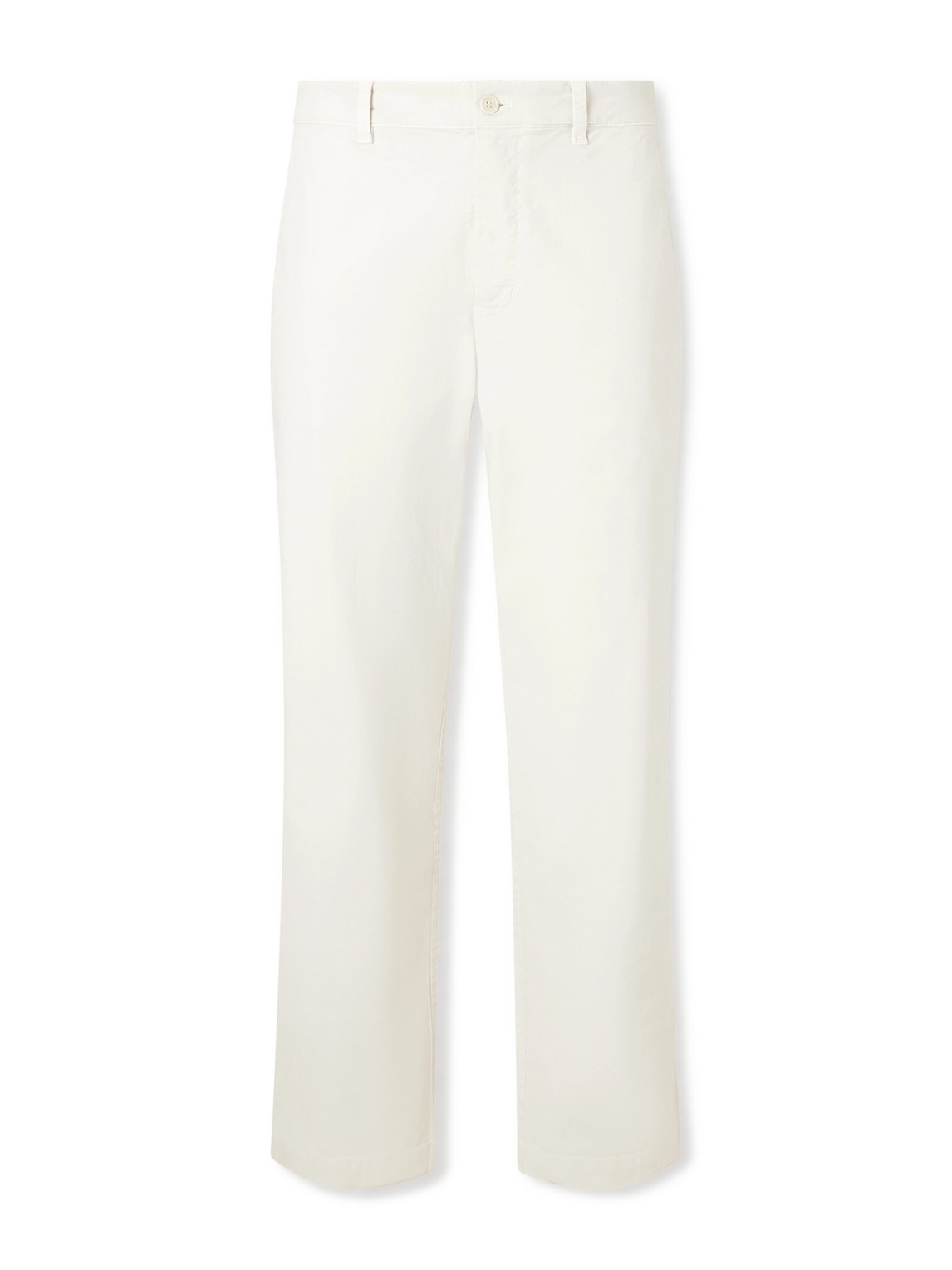 Nili Lotan Alessio Straight-leg Stretch Cotton-blend Twill Trousers In Multi