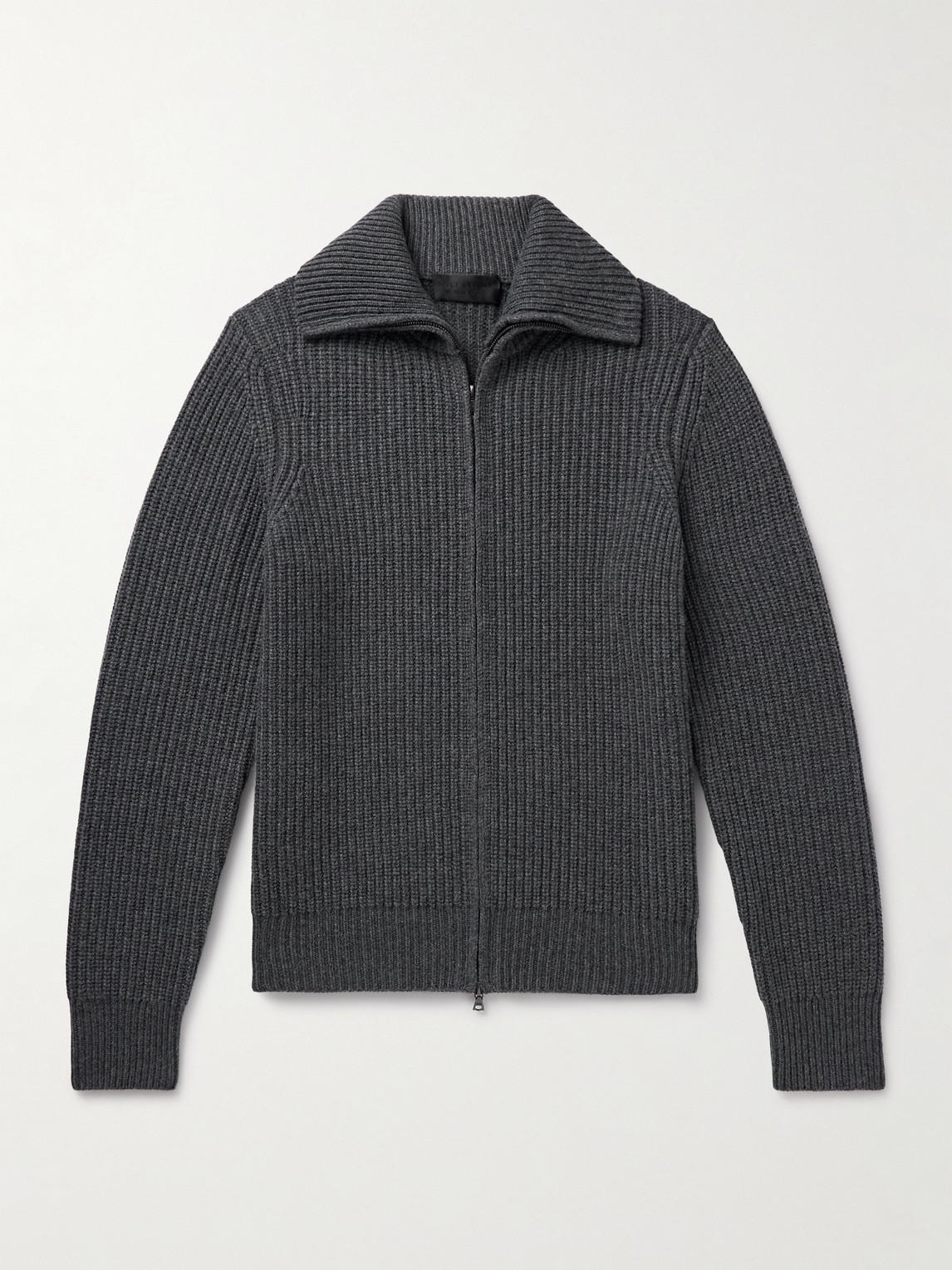 Nili Lotan Ribbed-Knit Zip-Up Cardigan - Men