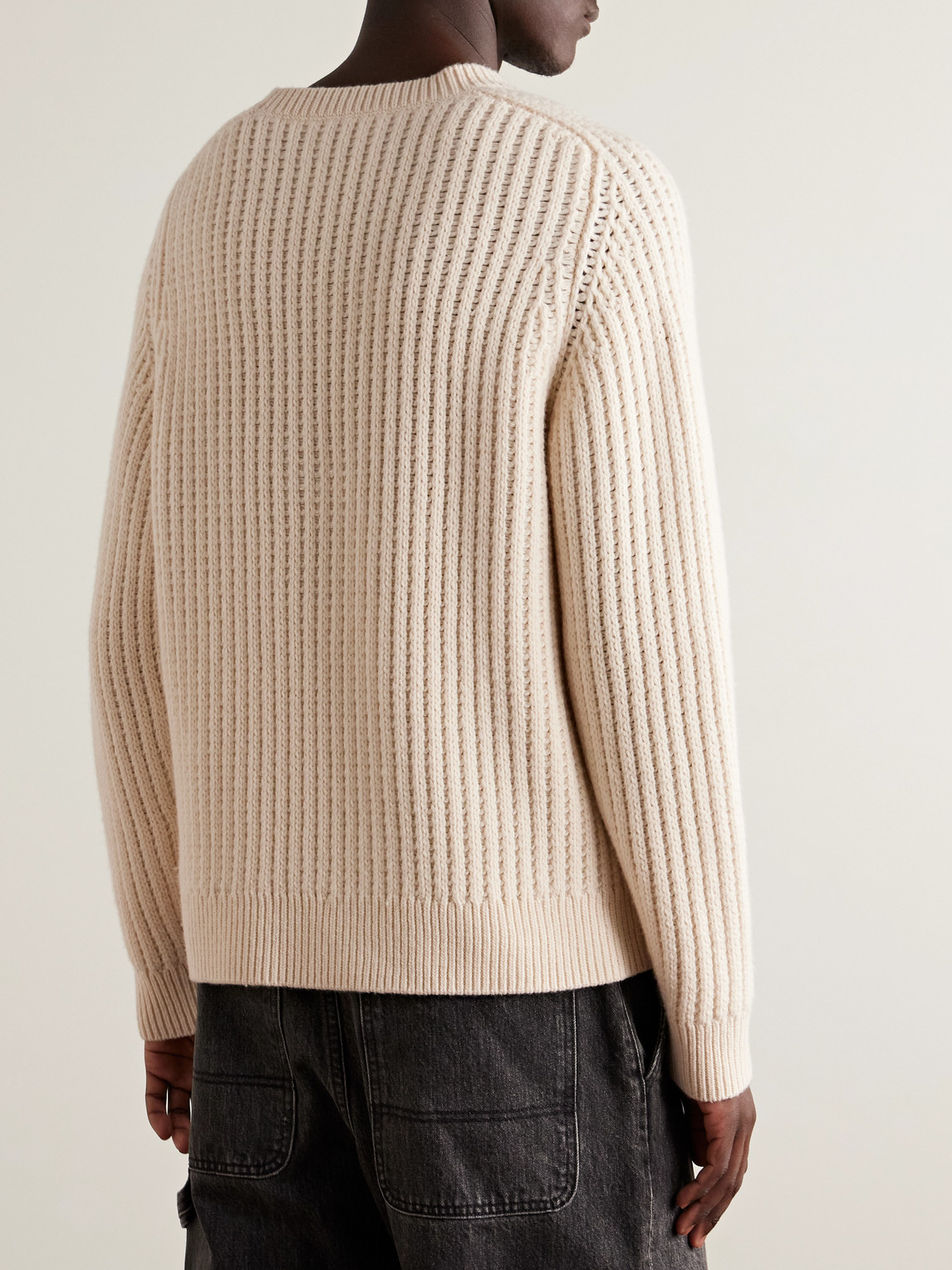  Nili Lotan - Demitry Open-knit Sweater - Men - Neutrals - S 