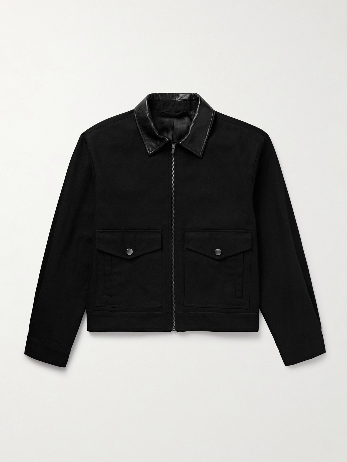 Nili Lotan Donatello Leather-Trimmed Canvas Jacket - Men