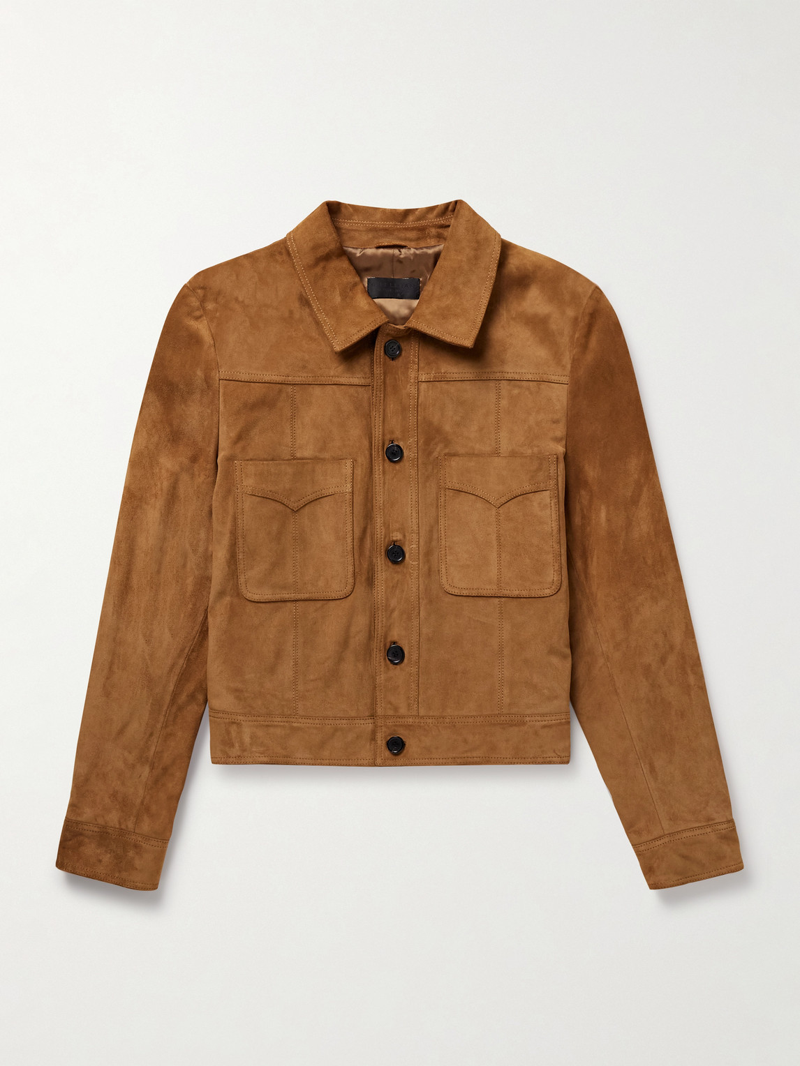 Nili Lotan Nikita Suede Jacket In Brown