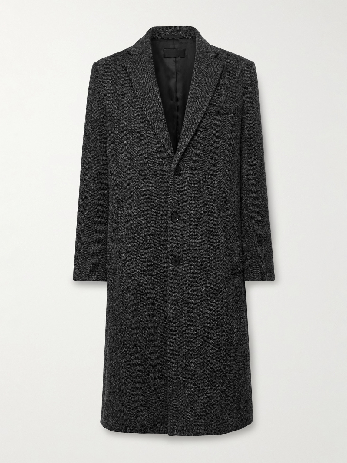 Nili Lotan Eros Herringbone Coat In Gray