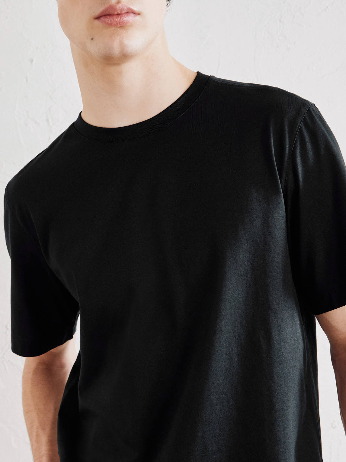 Zegna Cotton-jersey T-shirt In Black