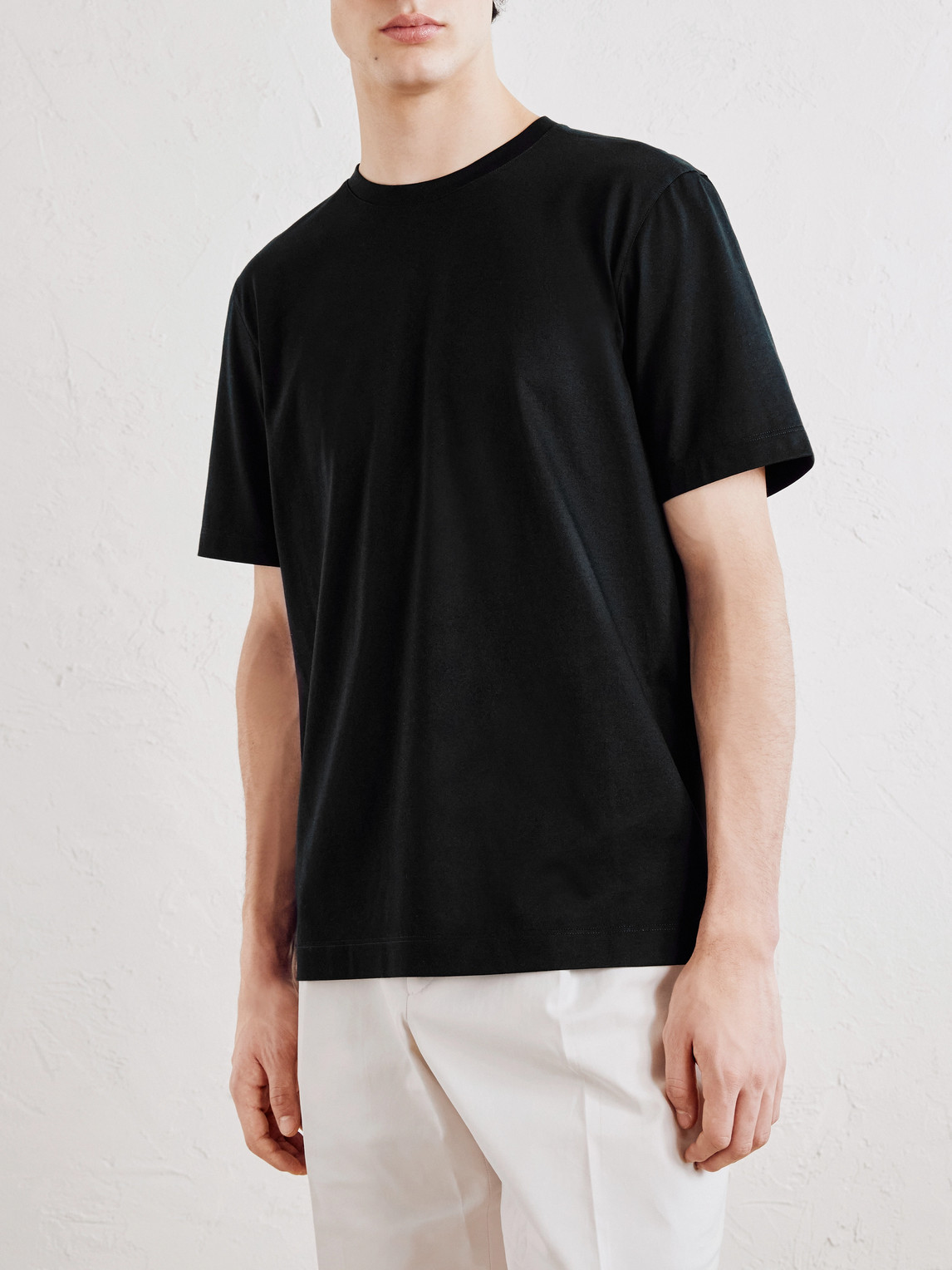 Zegna Cotton-jersey T-shirt In Black