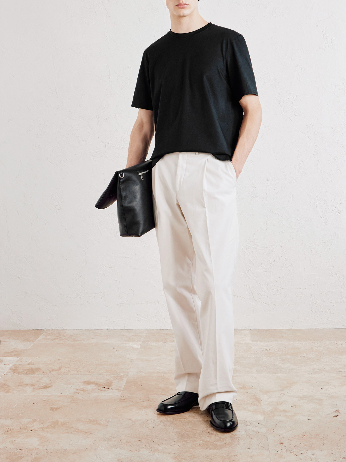 Zegna Cotton-jersey T-shirt In Black