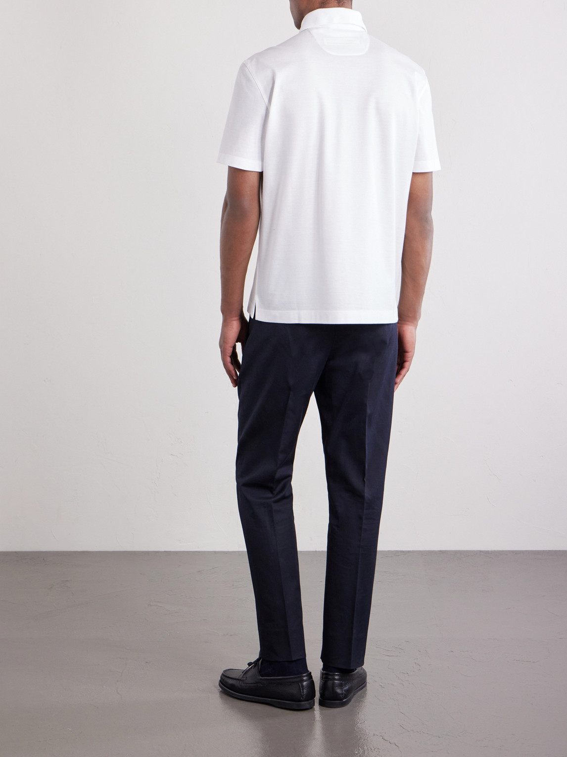 Knitted Cotton-Piqué Polo Shirt