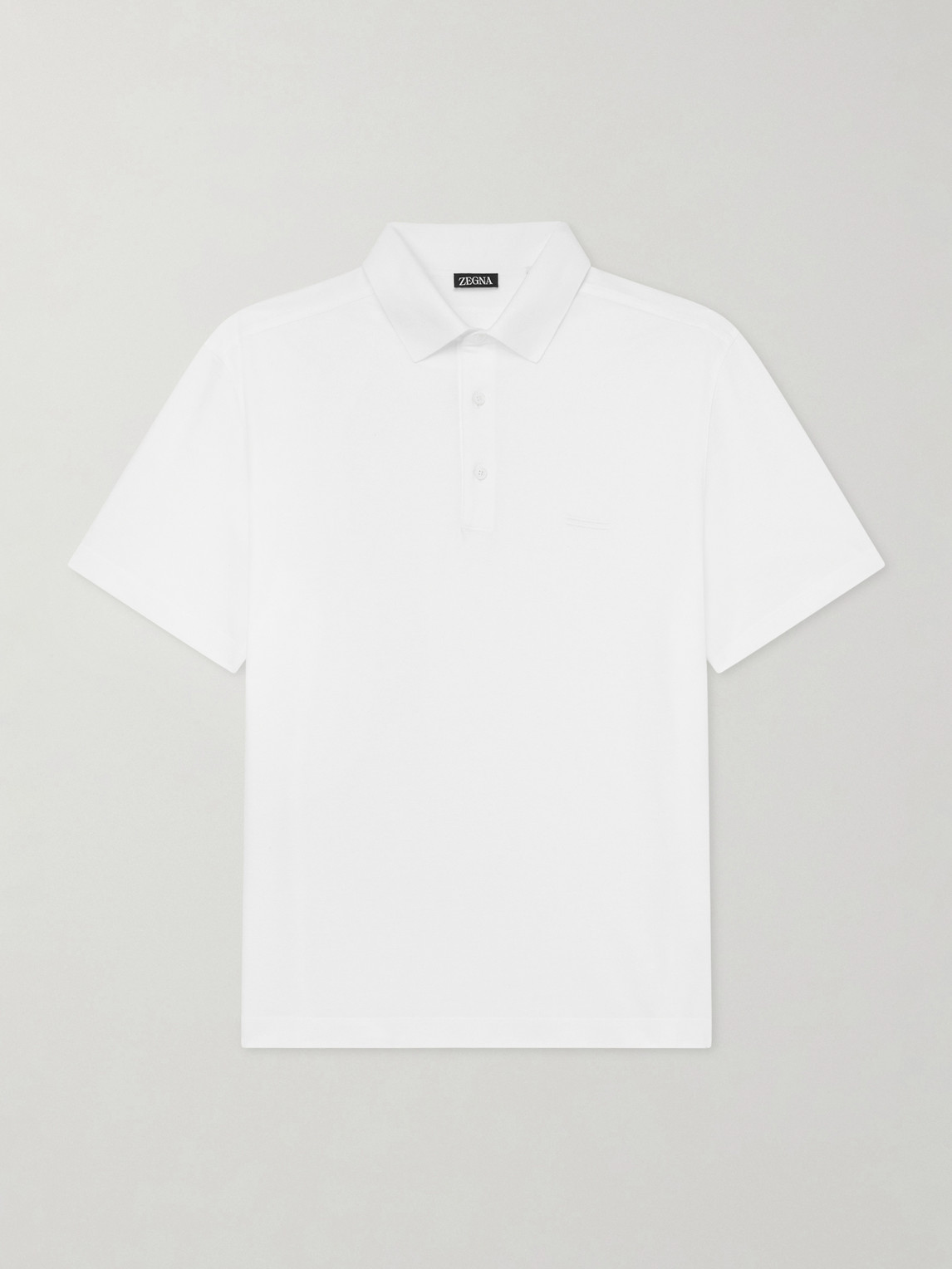Knitted Cotton-Piqué Polo Shirt