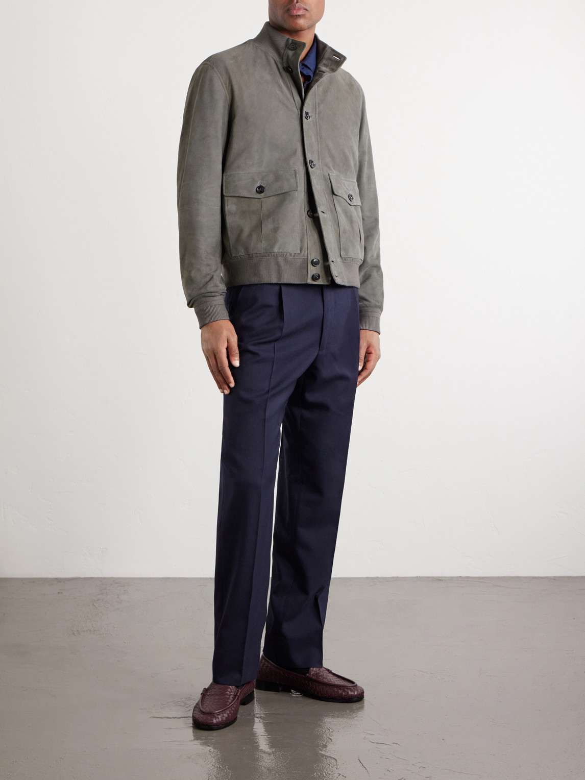 Ribbed Suede Jacket