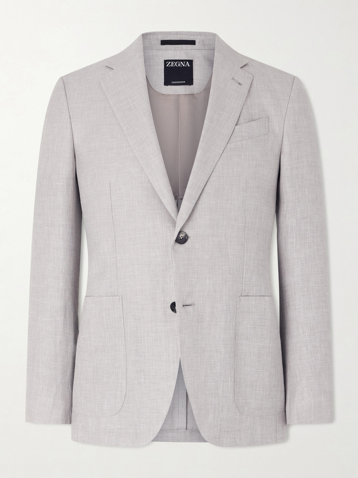 Zegna Wool, Linen and Silk-Blend Suit Jacket IT 50