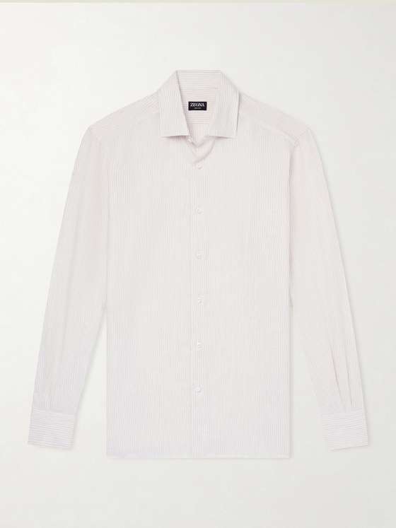 Ermenegildozegna Striped Linen Shirt