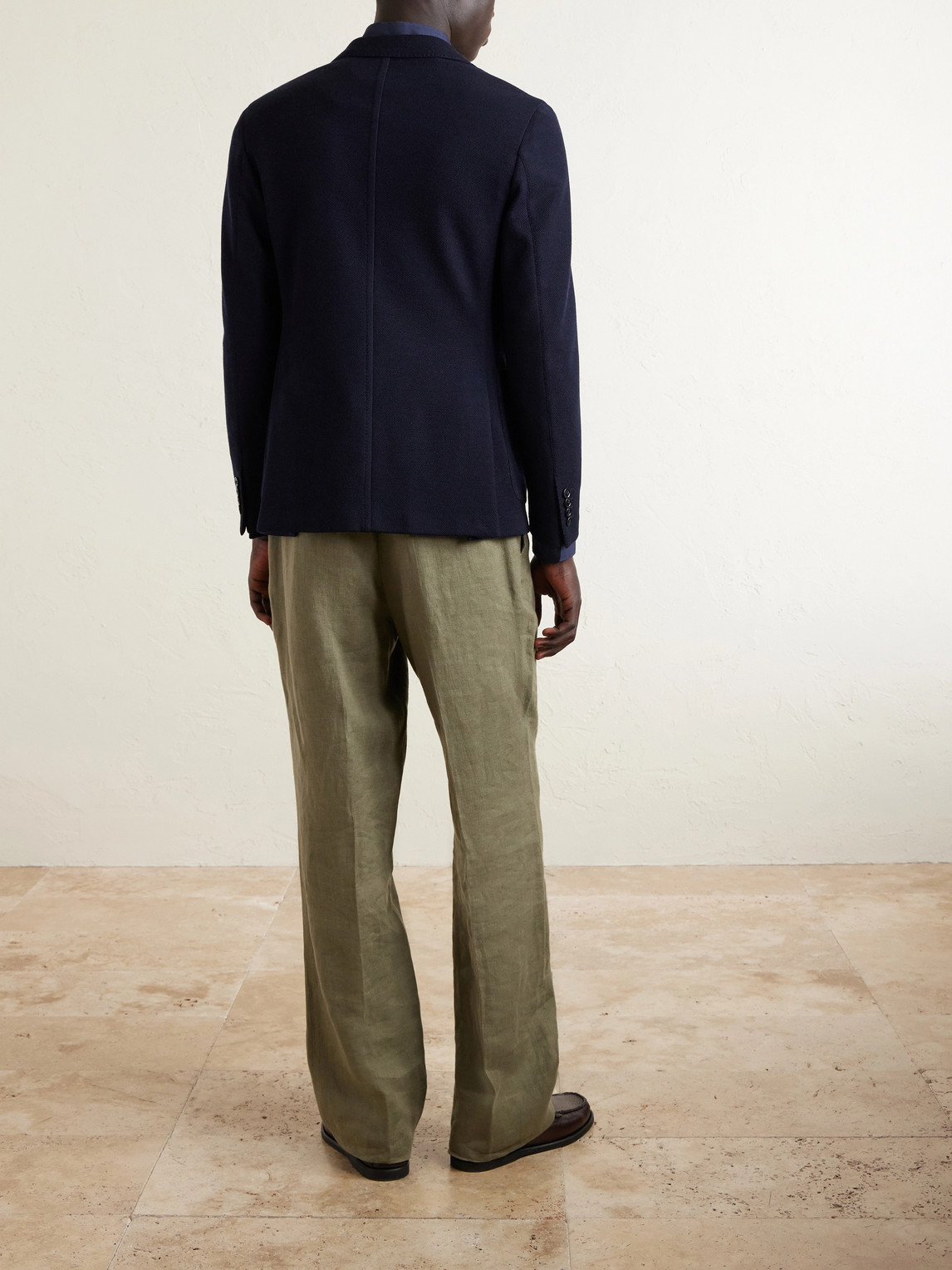 And Cotton-Blend Piqué Blazer