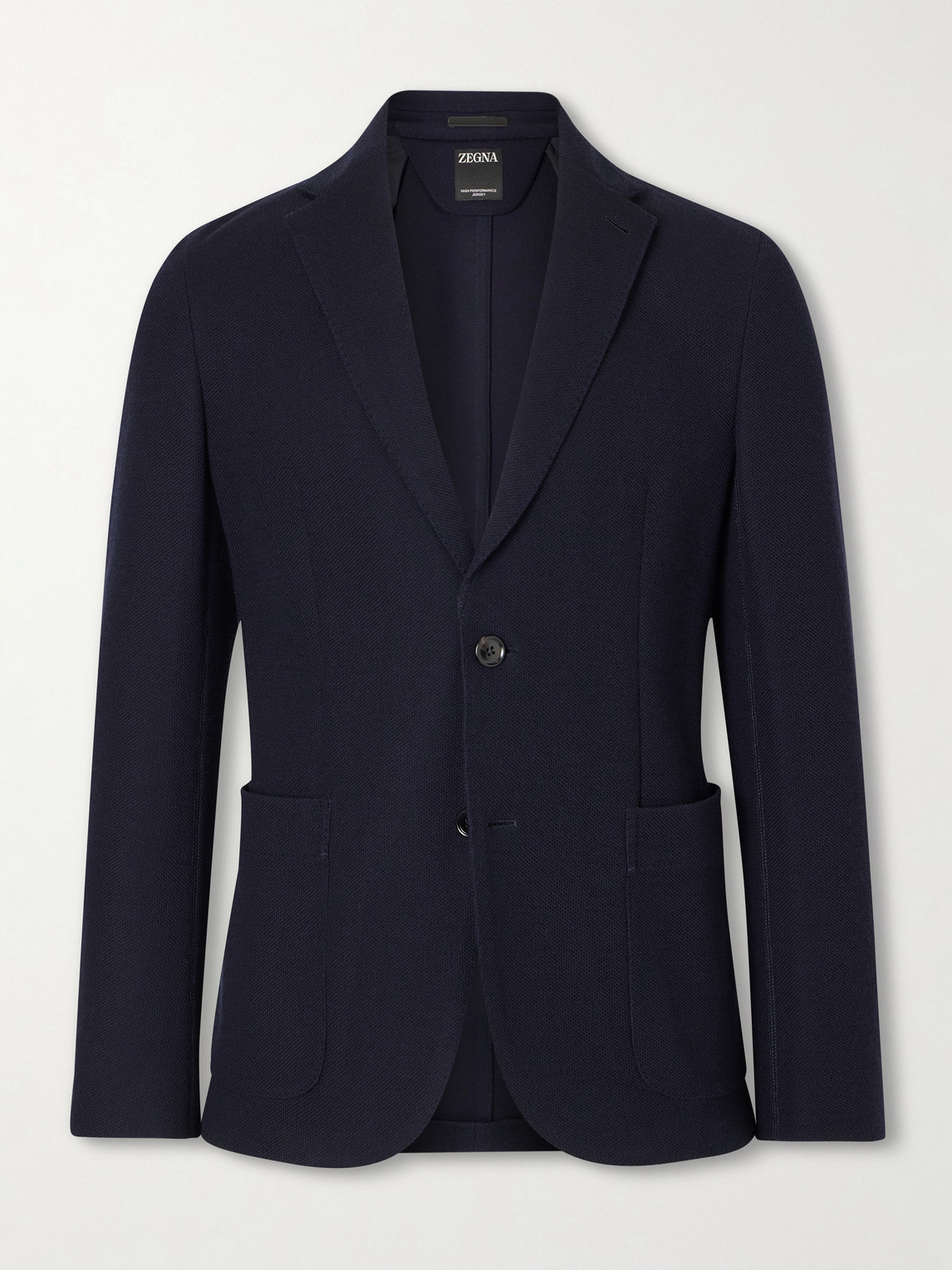 Zegna Wool and Cotton-Blend Piqué Blazer - Men