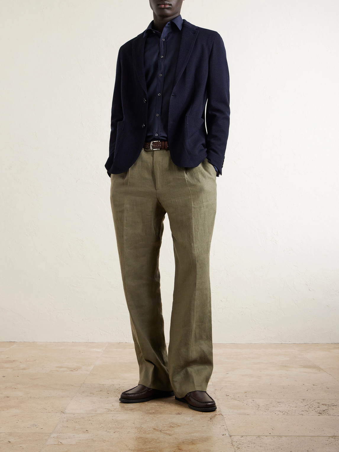 And Cotton-Blend Piqué Blazer