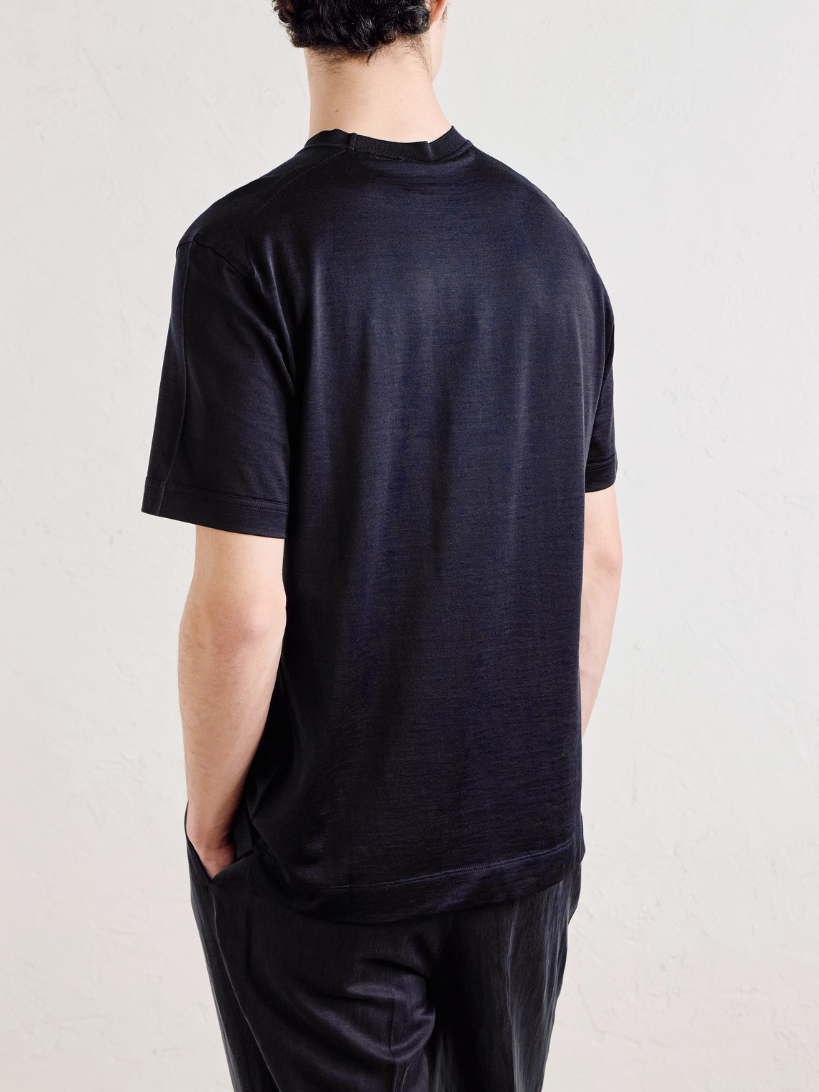 Cotton And Silk-Blend Jersey T-Shirt