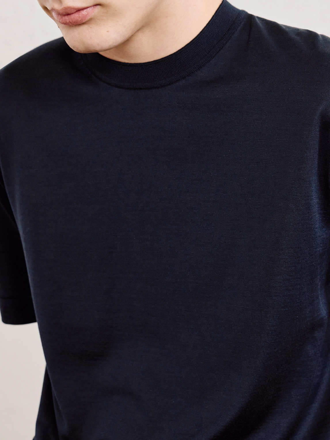 Cotton And Silk-Blend Jersey T-Shirt