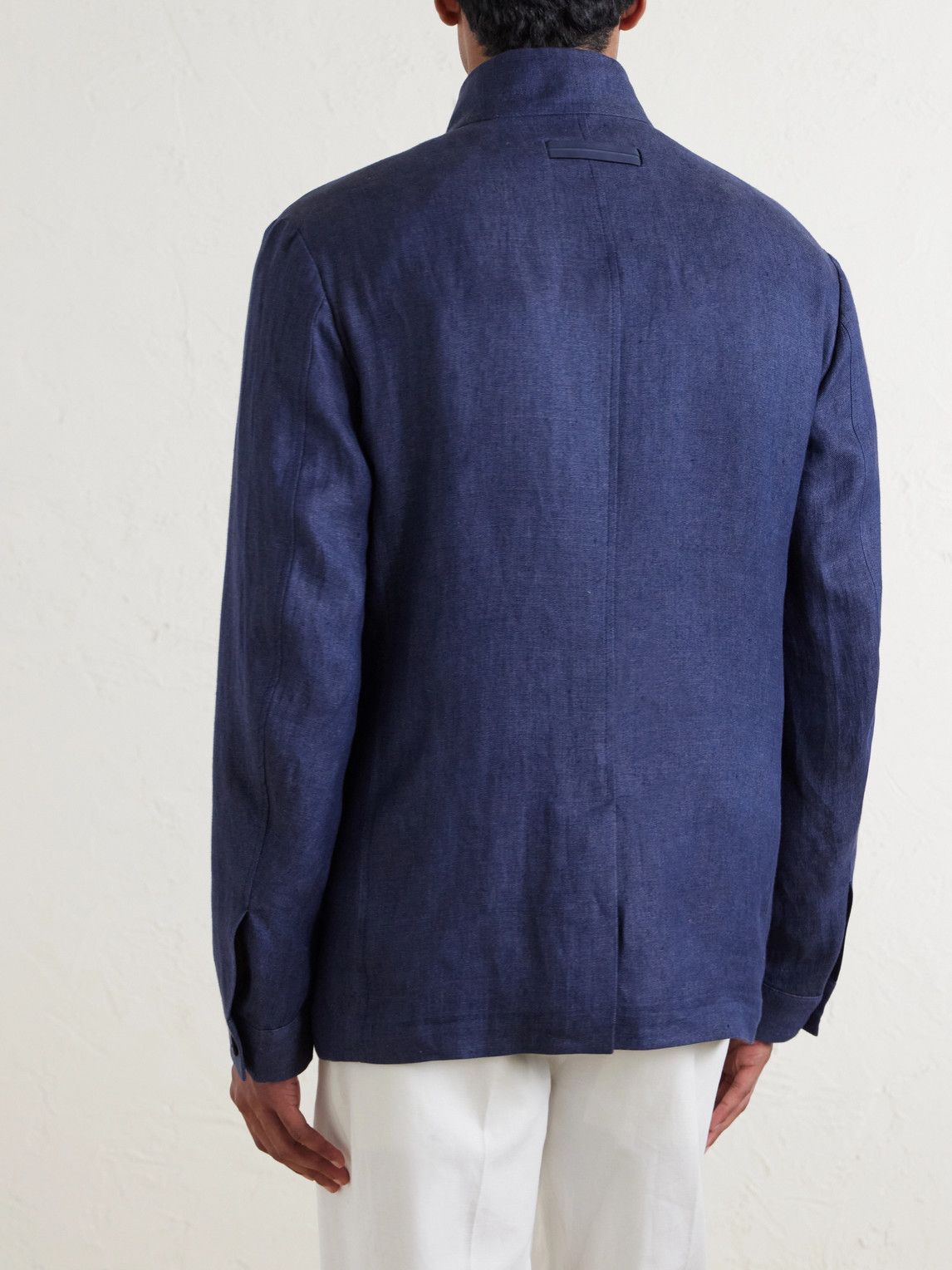 Zegna - Il Conte Oasi Linen Jacket - Men - Blue - It 48 