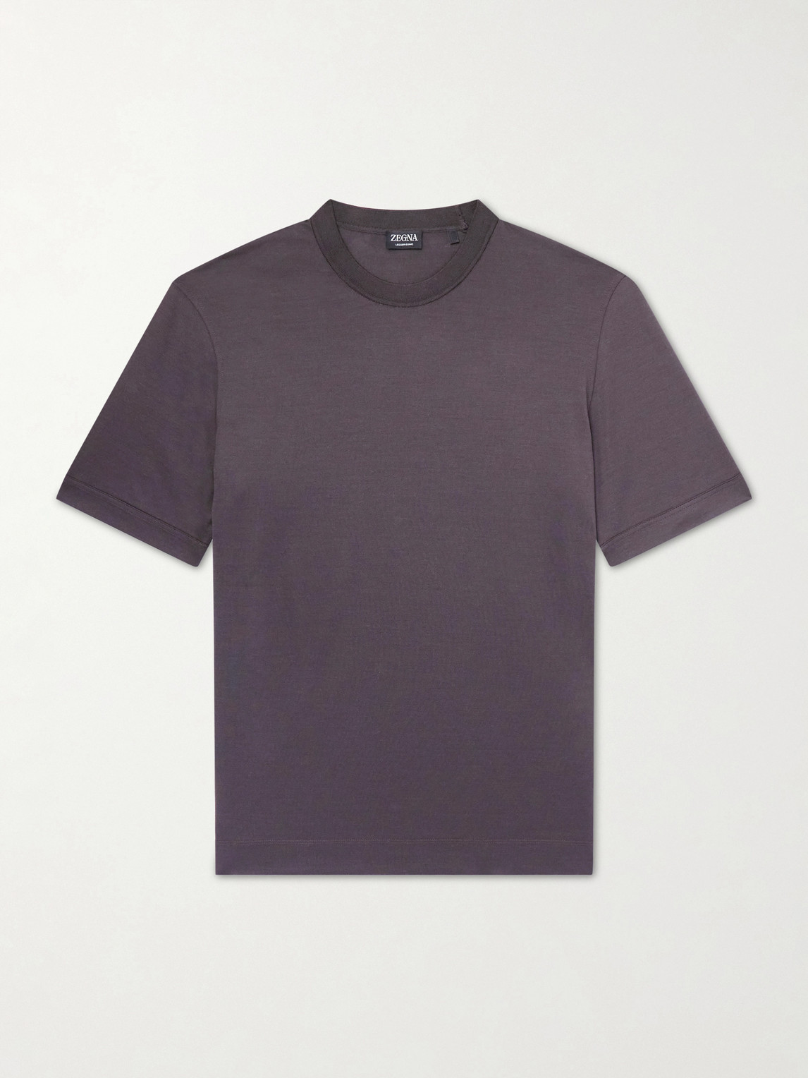 Zegna Cotton and Silk-Blend T-Shirt IT 46
