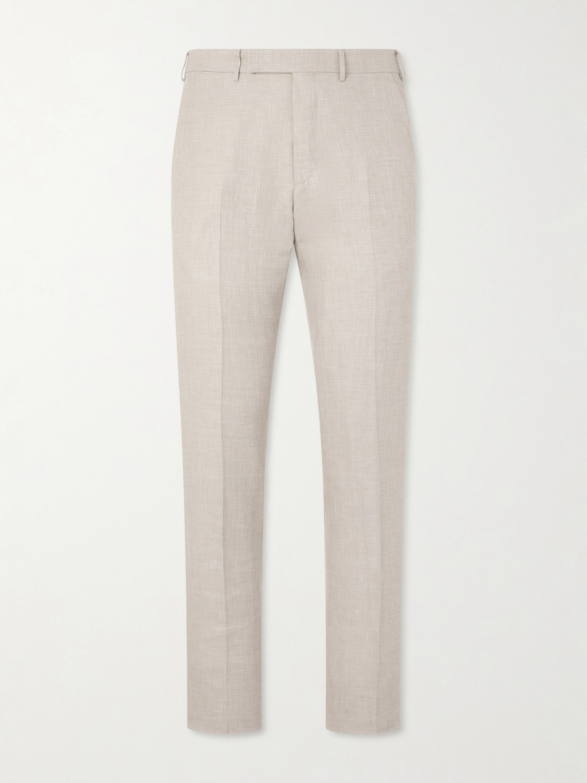 Zegna Slim-Fit Tapered Wool, Linen and Silk-Blend Suit Trousers IT 56