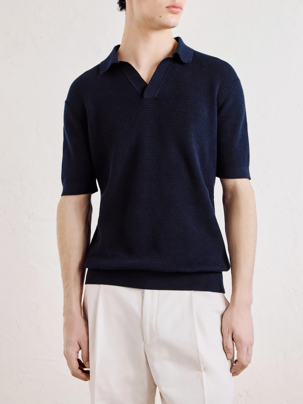 Slim-Fit Cotton-Piqué Polo Shirt