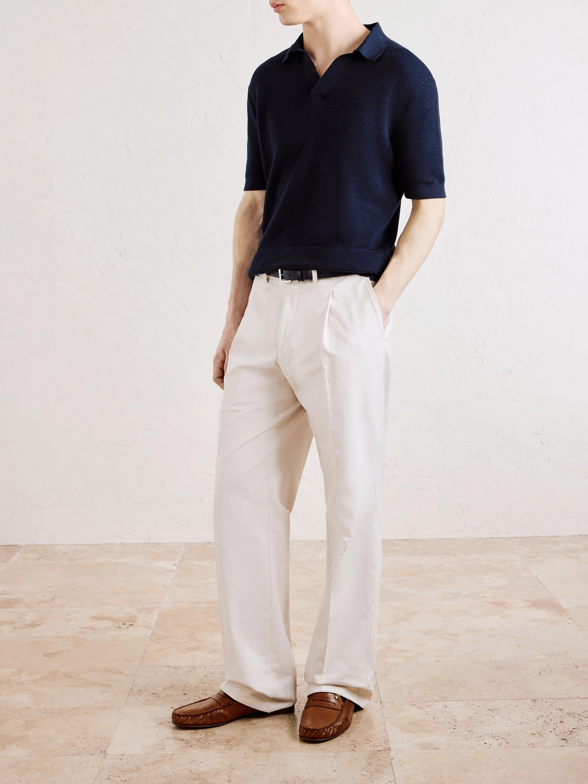 Slim-Fit Cotton-Piqué Polo Shirt
