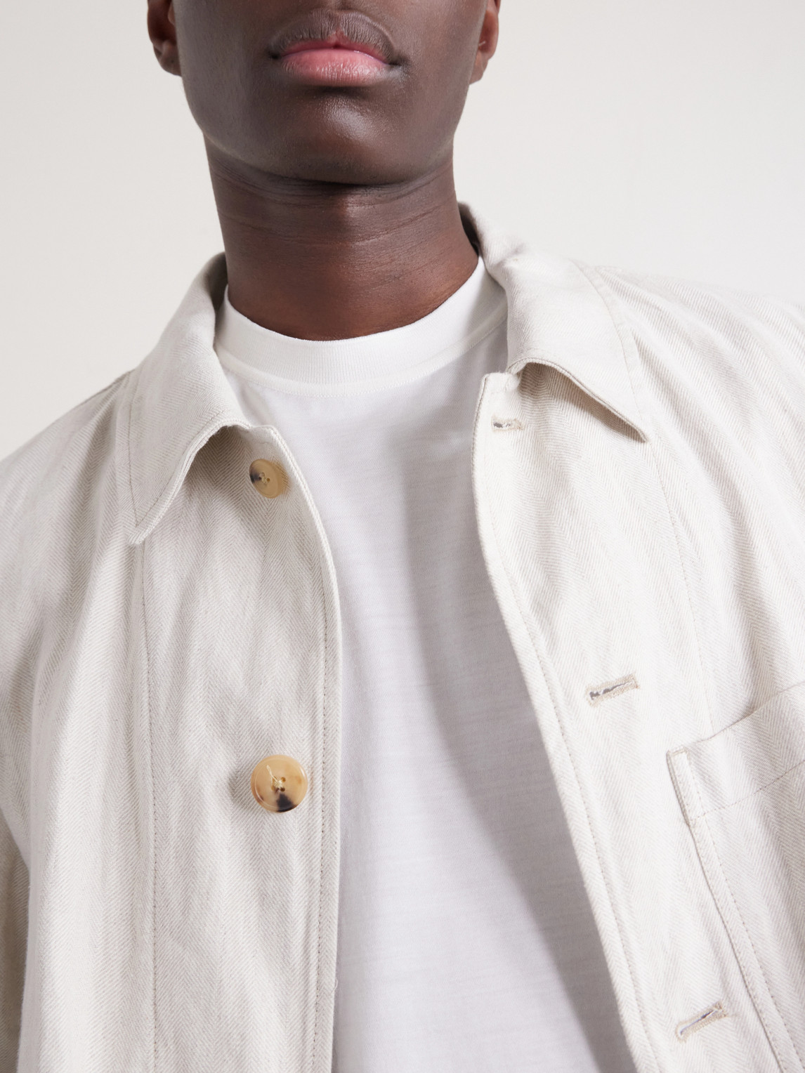 Zegna Slim-fit Logo-embroidered Cotton-jersey T-shirt In White