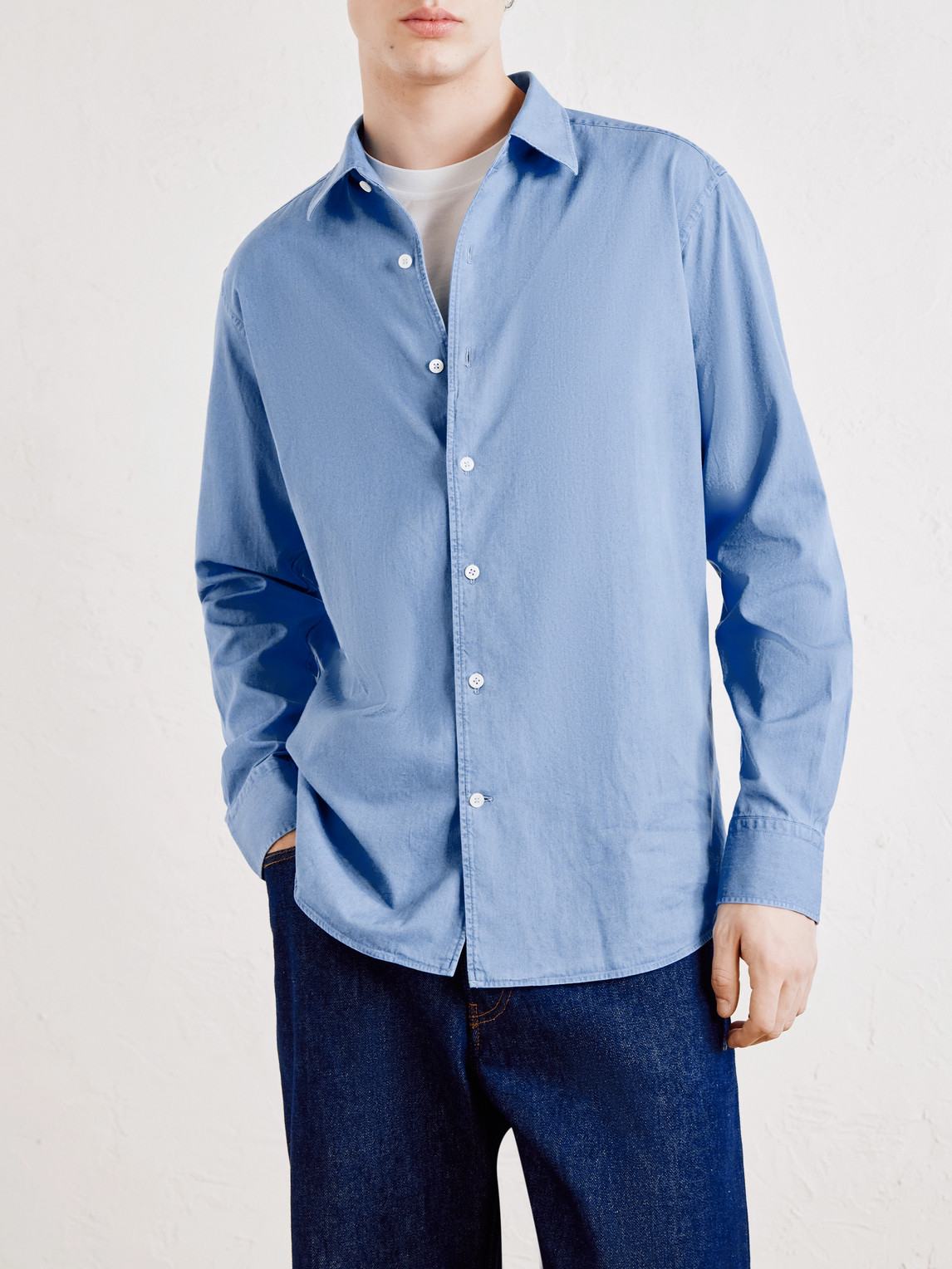 Zegna - Denim Shirt - Men - Blue - S 