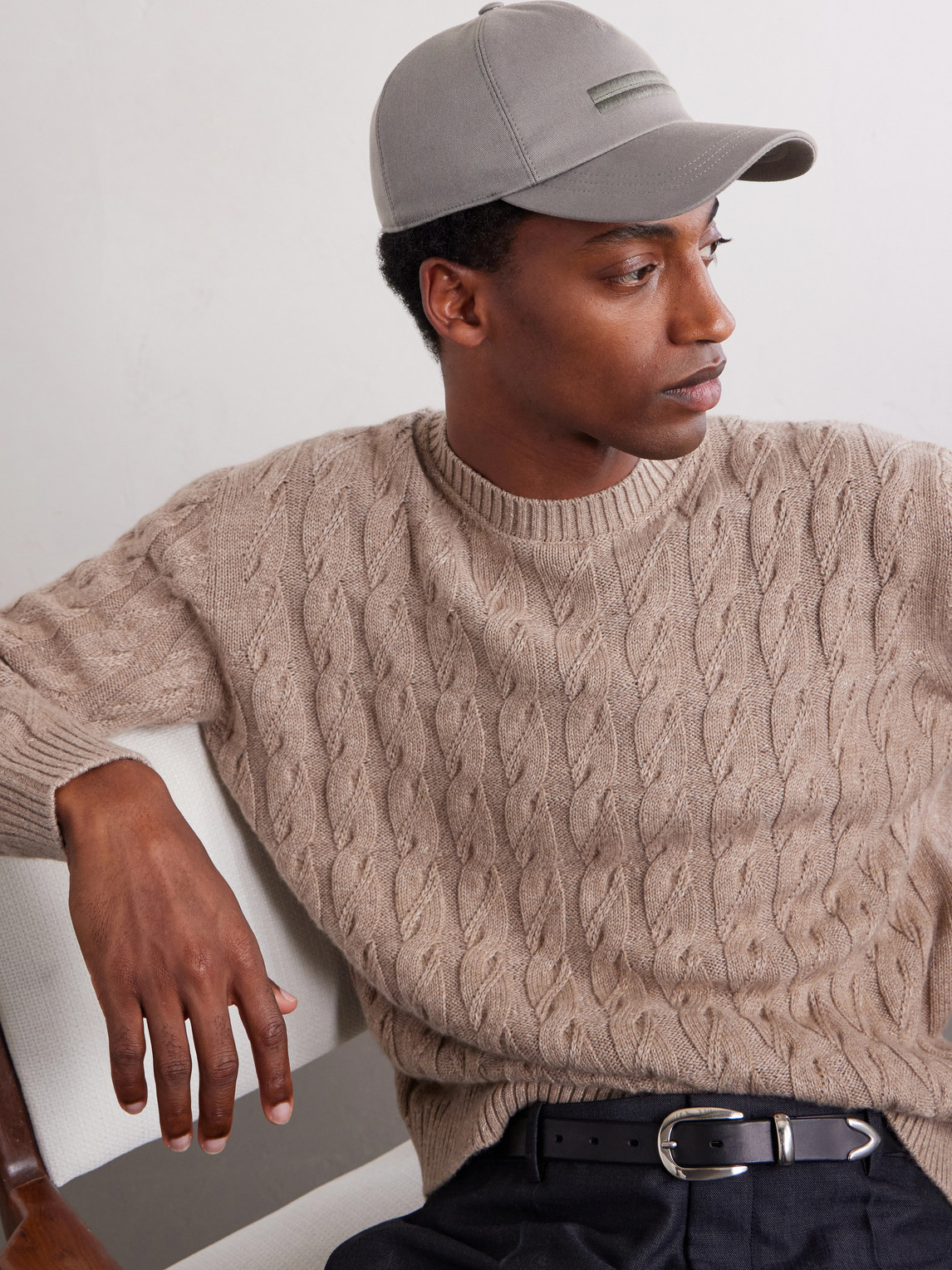  Zegna - Embroidered Cotton-twill Cap - Men - Gray - S 