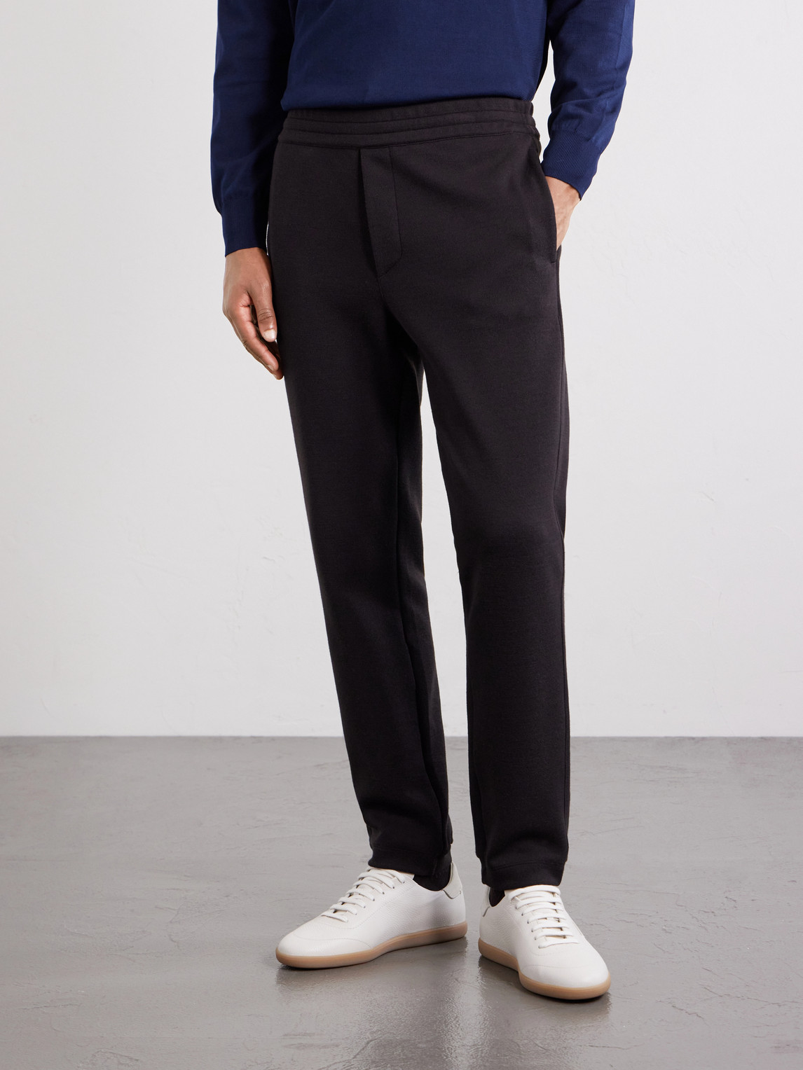 Straight-Leg Honeycomb-Knit Cotton, Wool And Silk-Blend Sweatpants