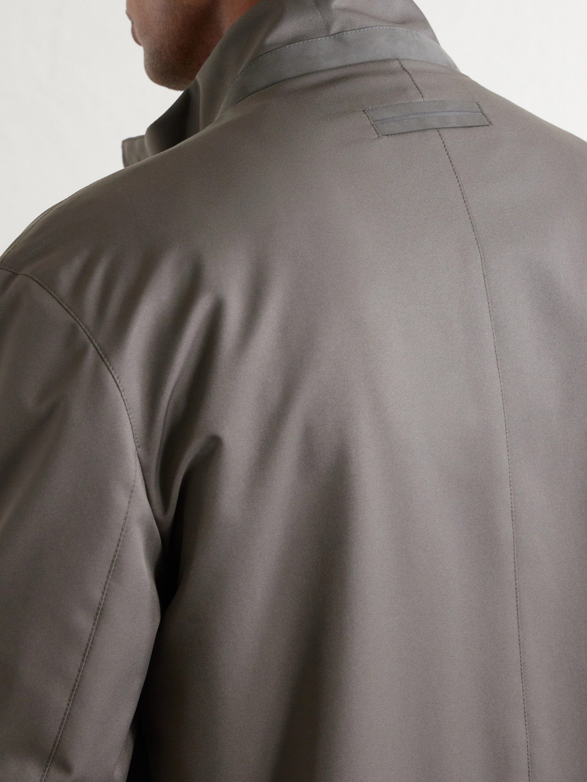Zegna Shell Jacket In Gray