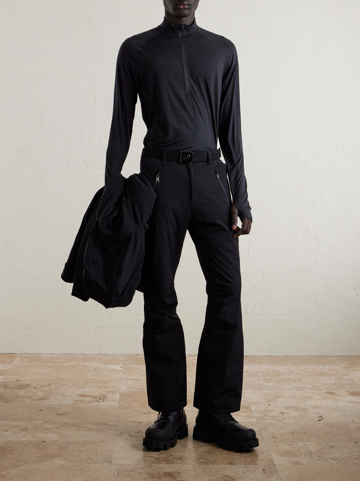 Desoli Solid Merino™ Half-Zip Ski Base Layer — 2