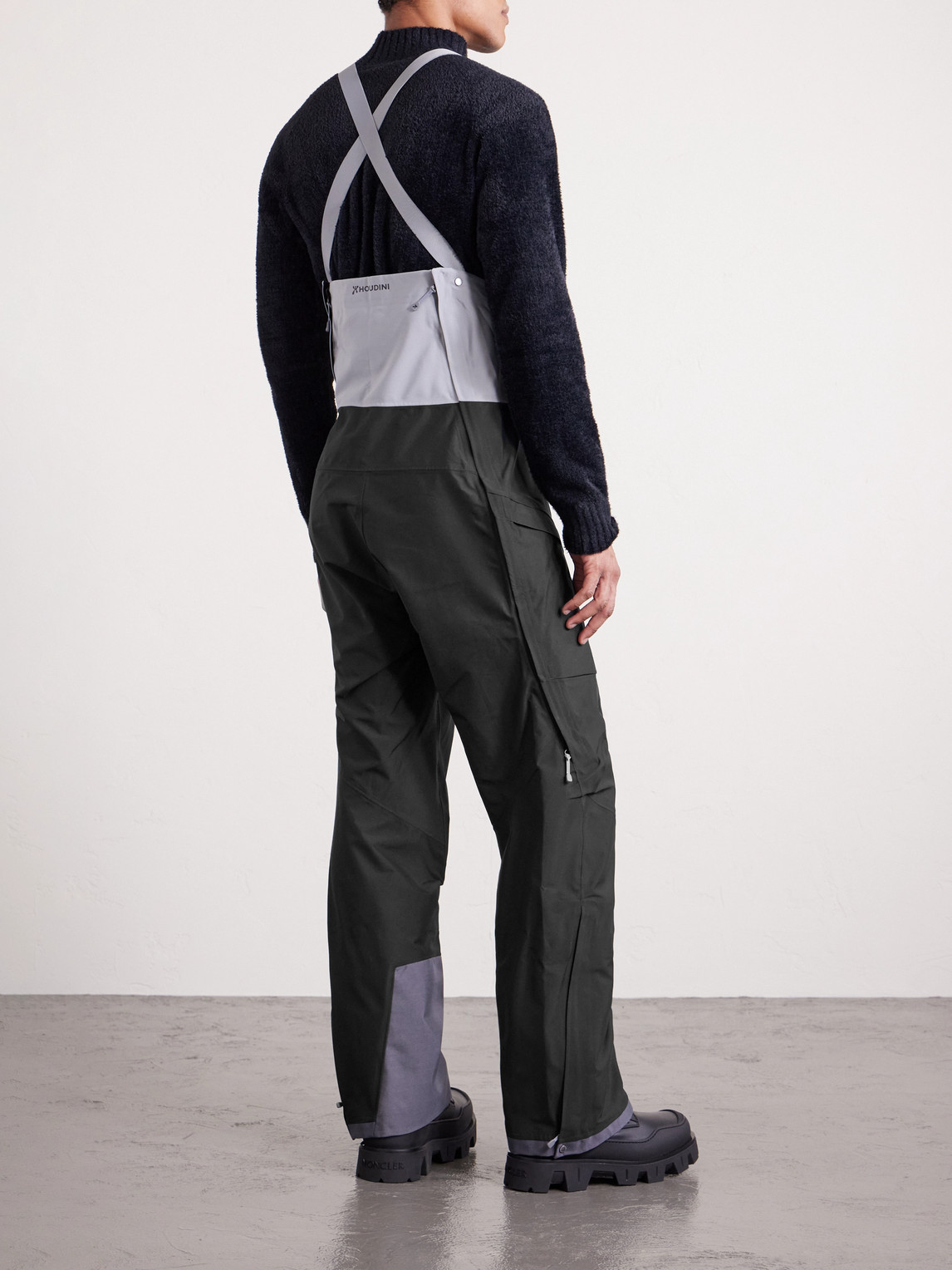  Houdini - Rollercoaster Straight-leg Recycled Ski Salopettes - Men - Black - M 