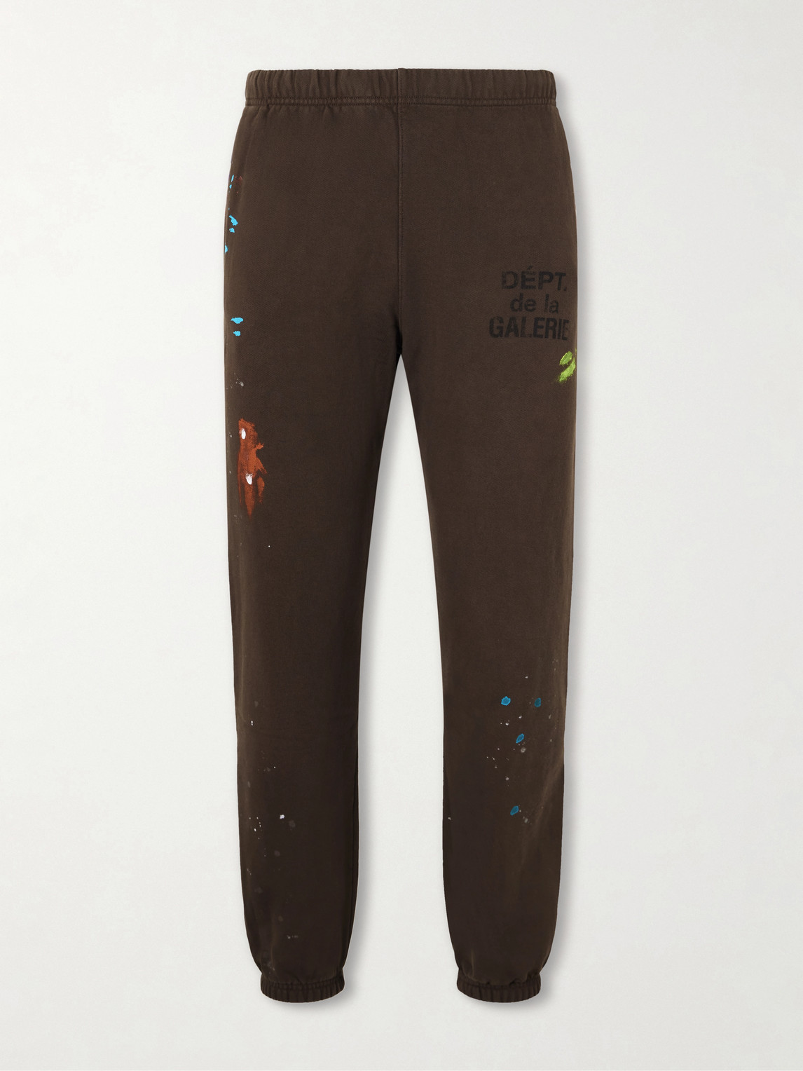 Gallery Dept. Logo-Print Paint-plattered Cotton-Jersey weatpants - Men