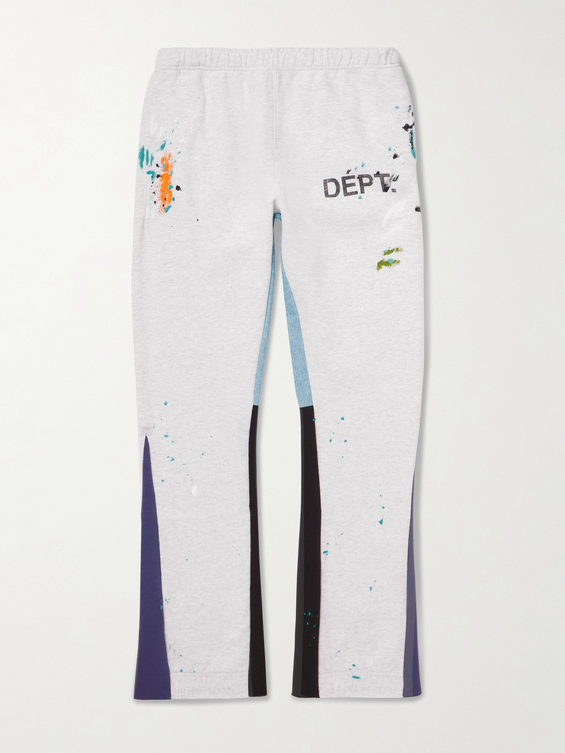 Gallery Dept. Logo-Print Paint-Splattered Cotton-Jersey Sweatpants - Men