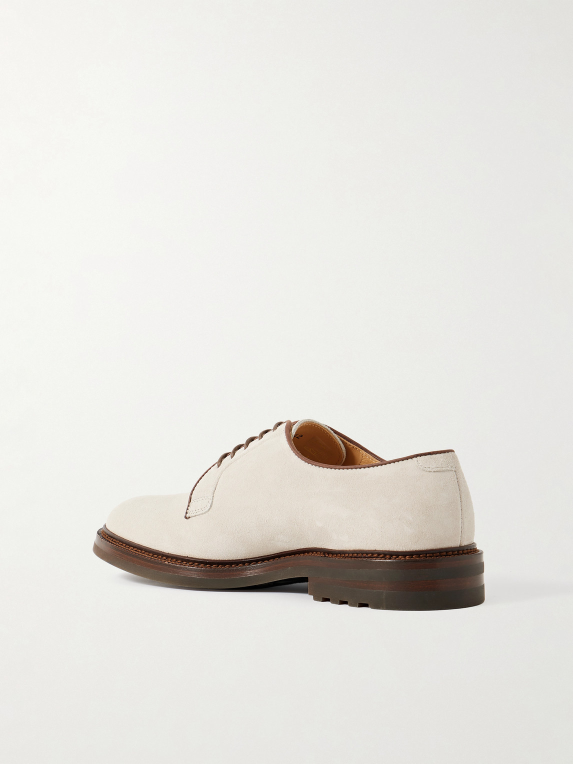  Brunello Cucinelli - Suede Derby Shoes - Men - White - Eu 40 